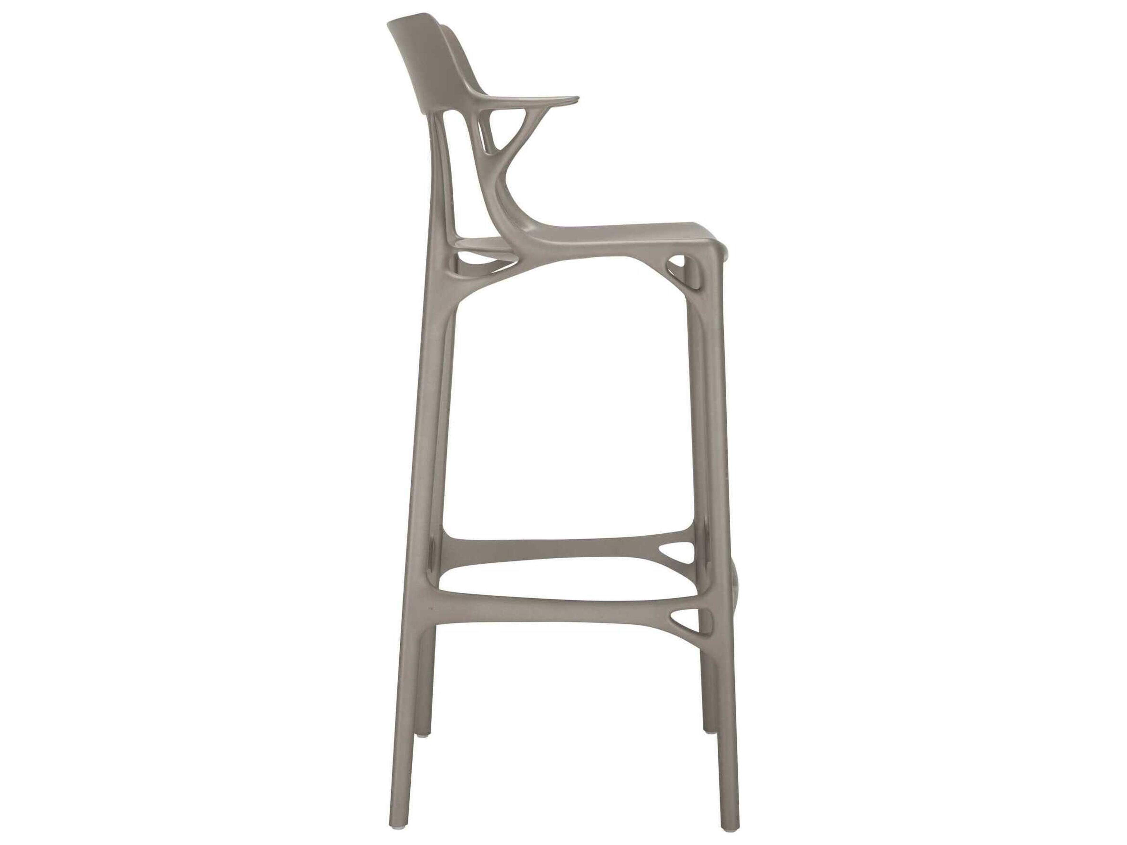 Kartell Ai Recycled Gray Bar Stool
