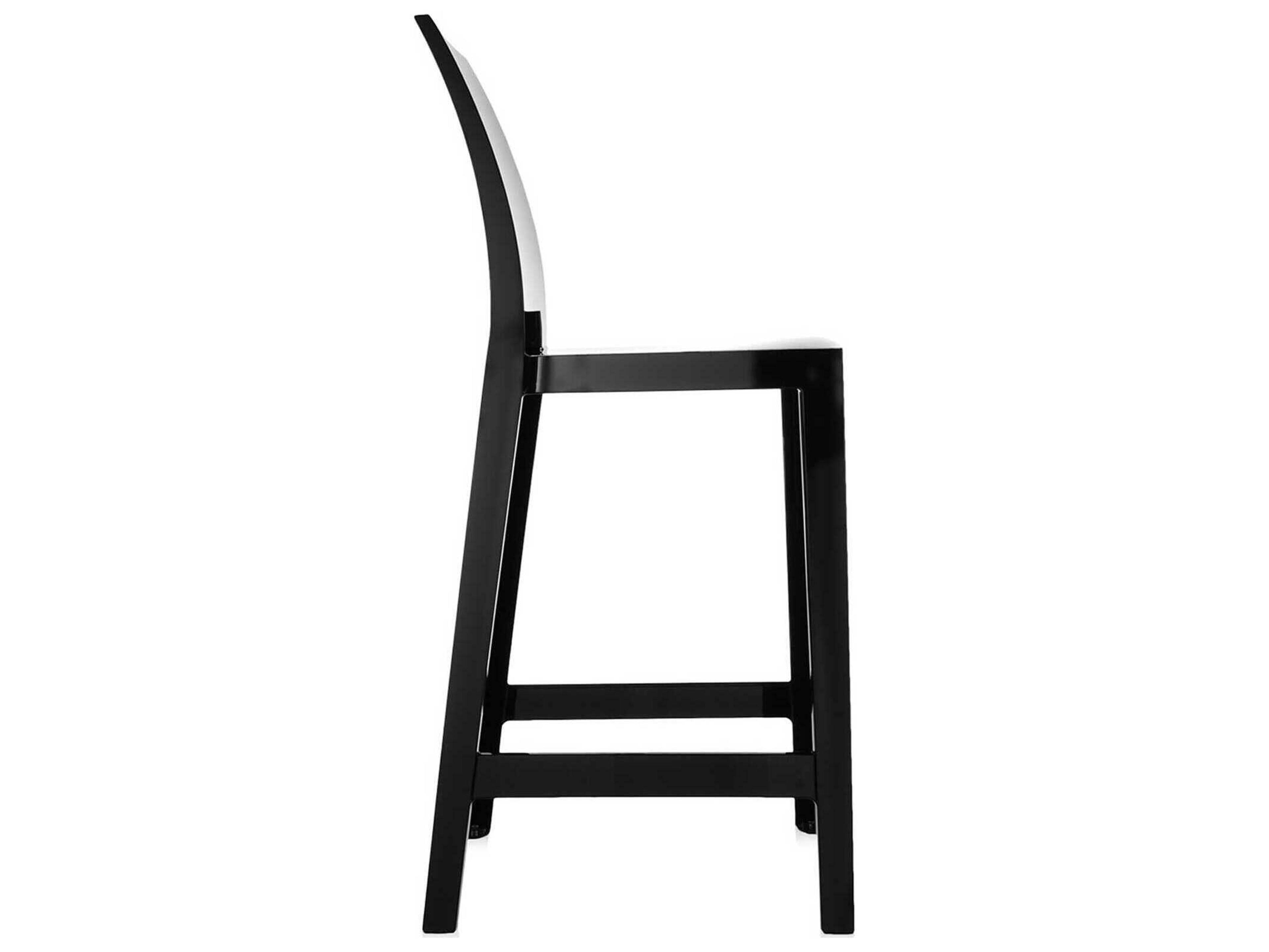 Kartell One More Please Black Counter Stool  (Sold in 2)