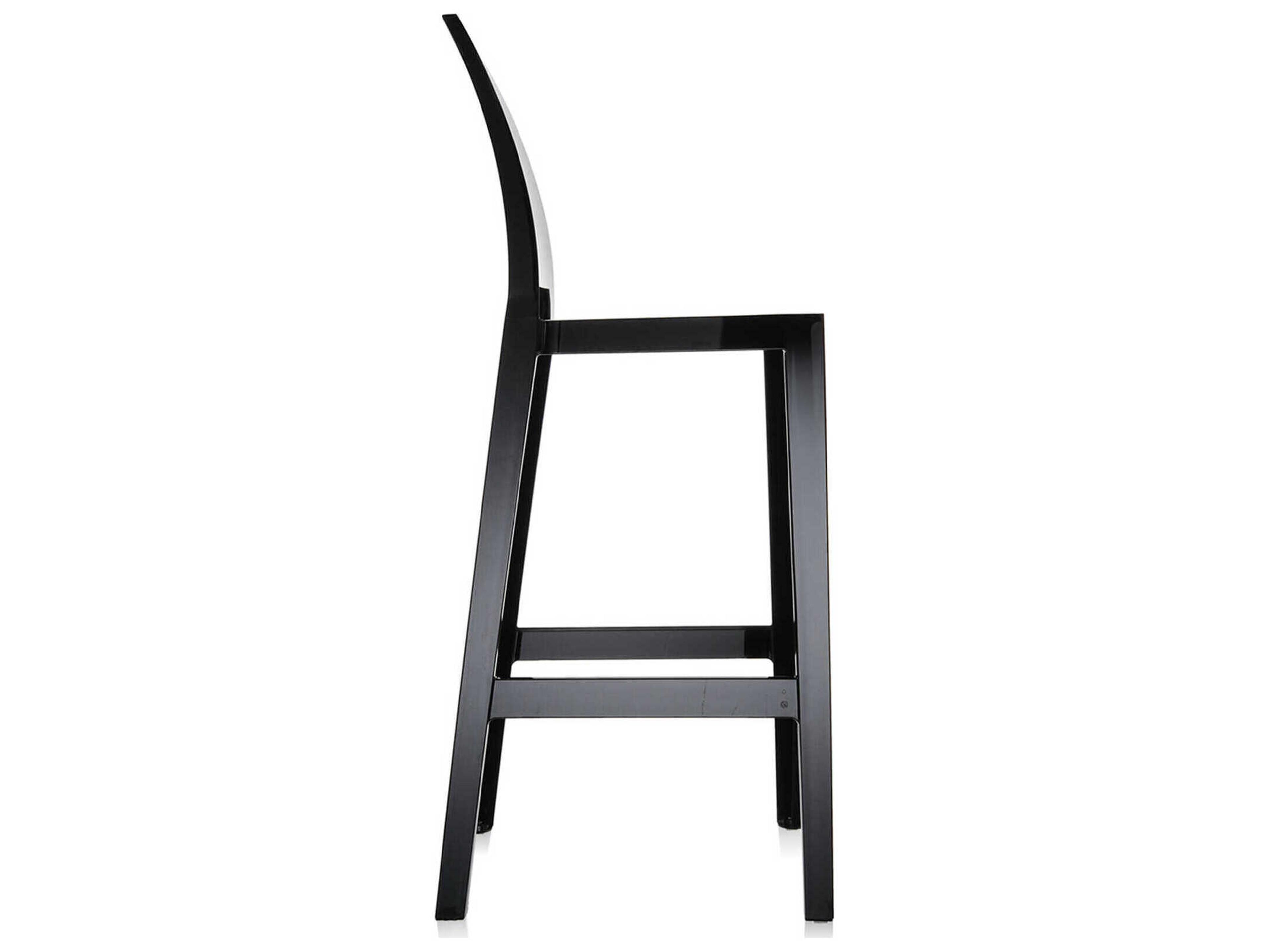 Kartell One More Please Black Bar Stool  (Sold in 2)