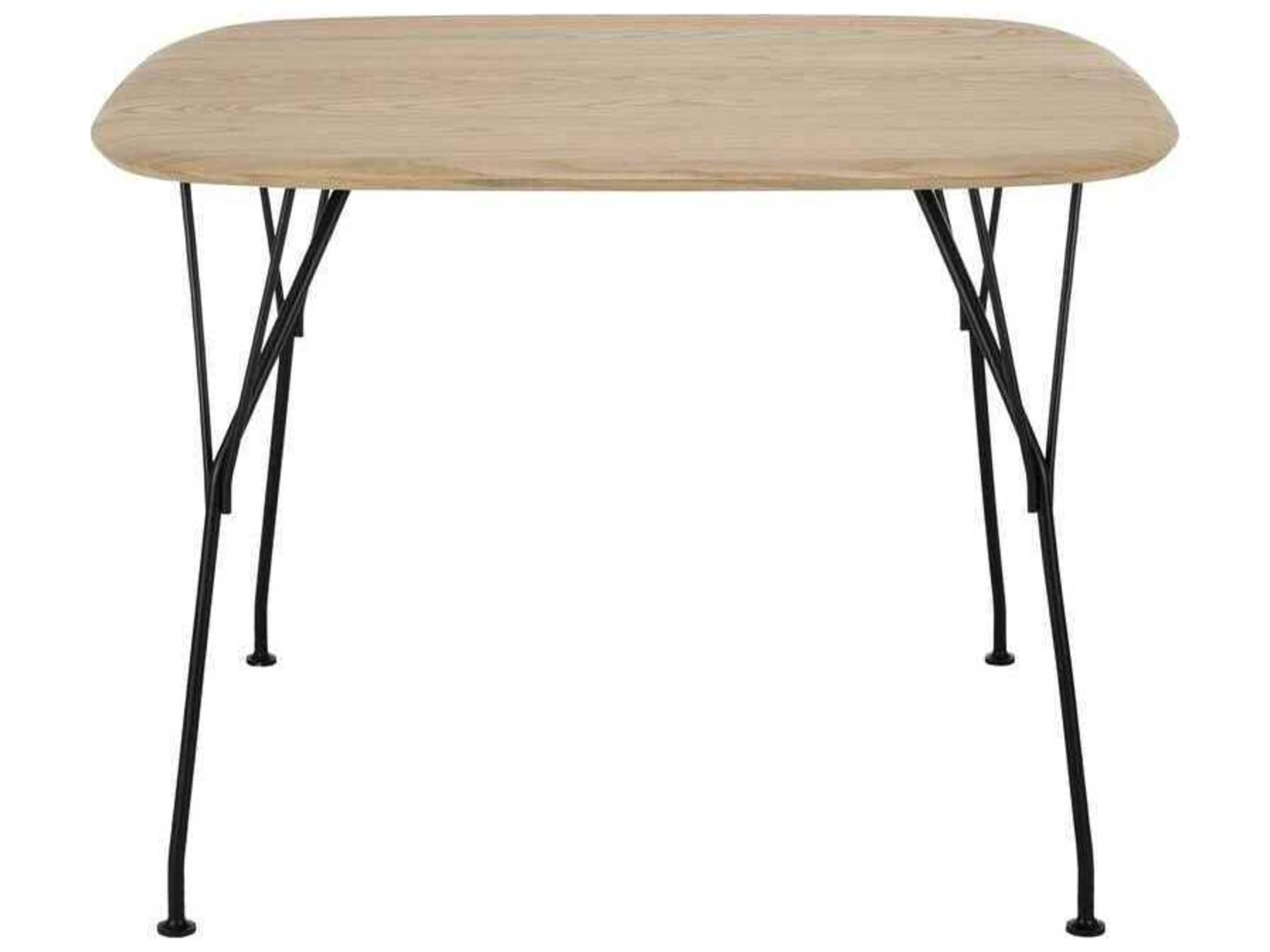 Kartell Viscount Of Wood Square Ash Black Dining Table
