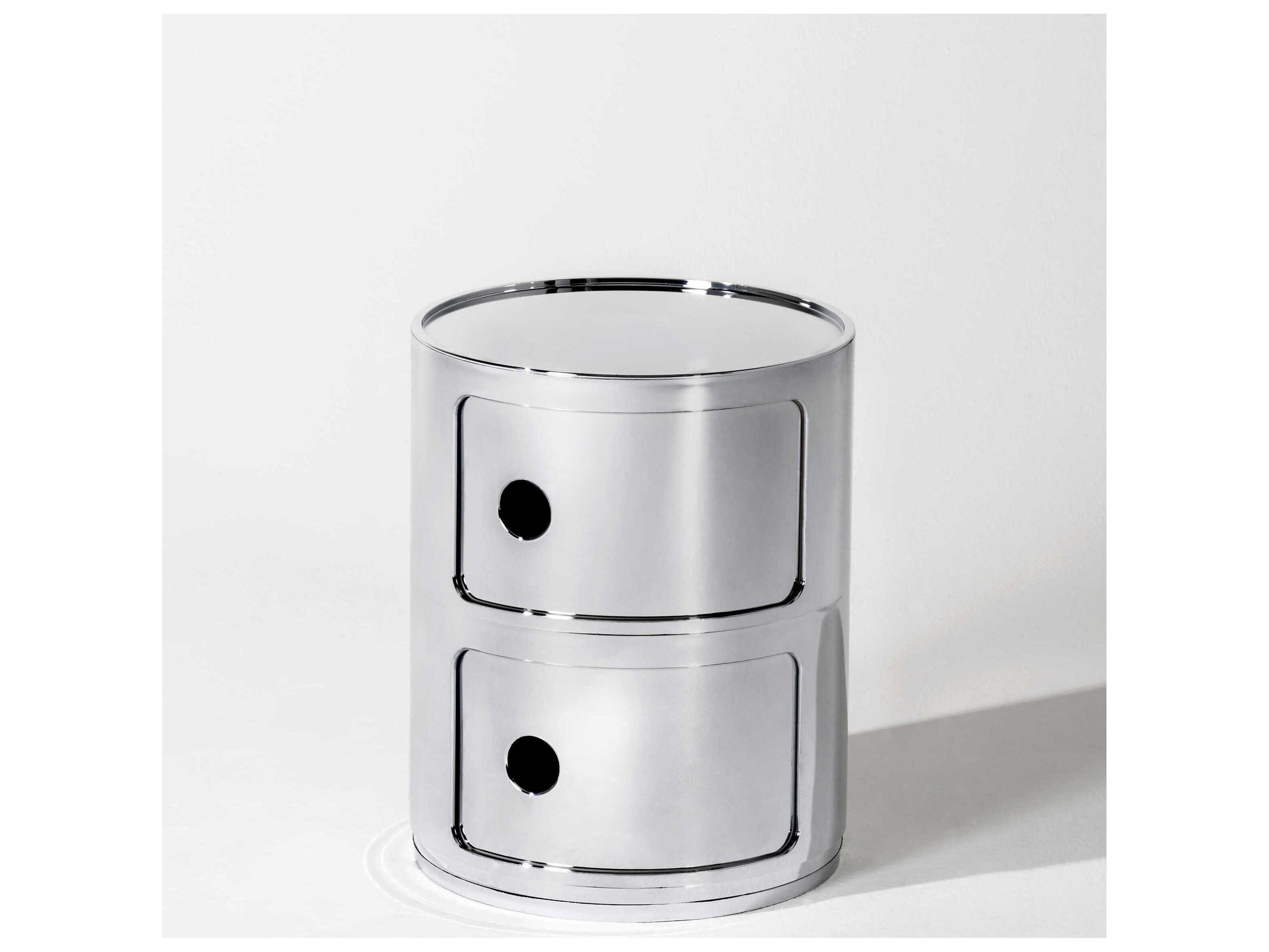 Kartell Componibili Metal Chrome File Cabinet