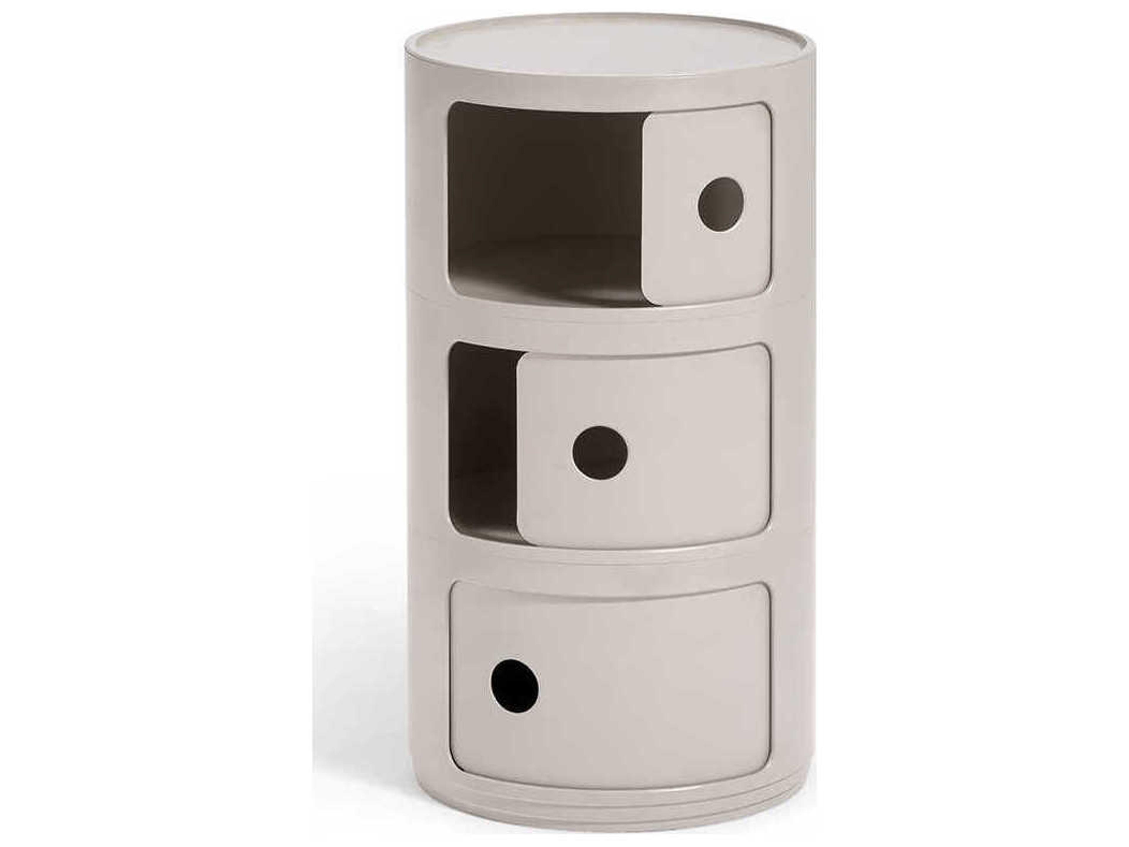 Kartell Componibili Bio Cream File Cabinet