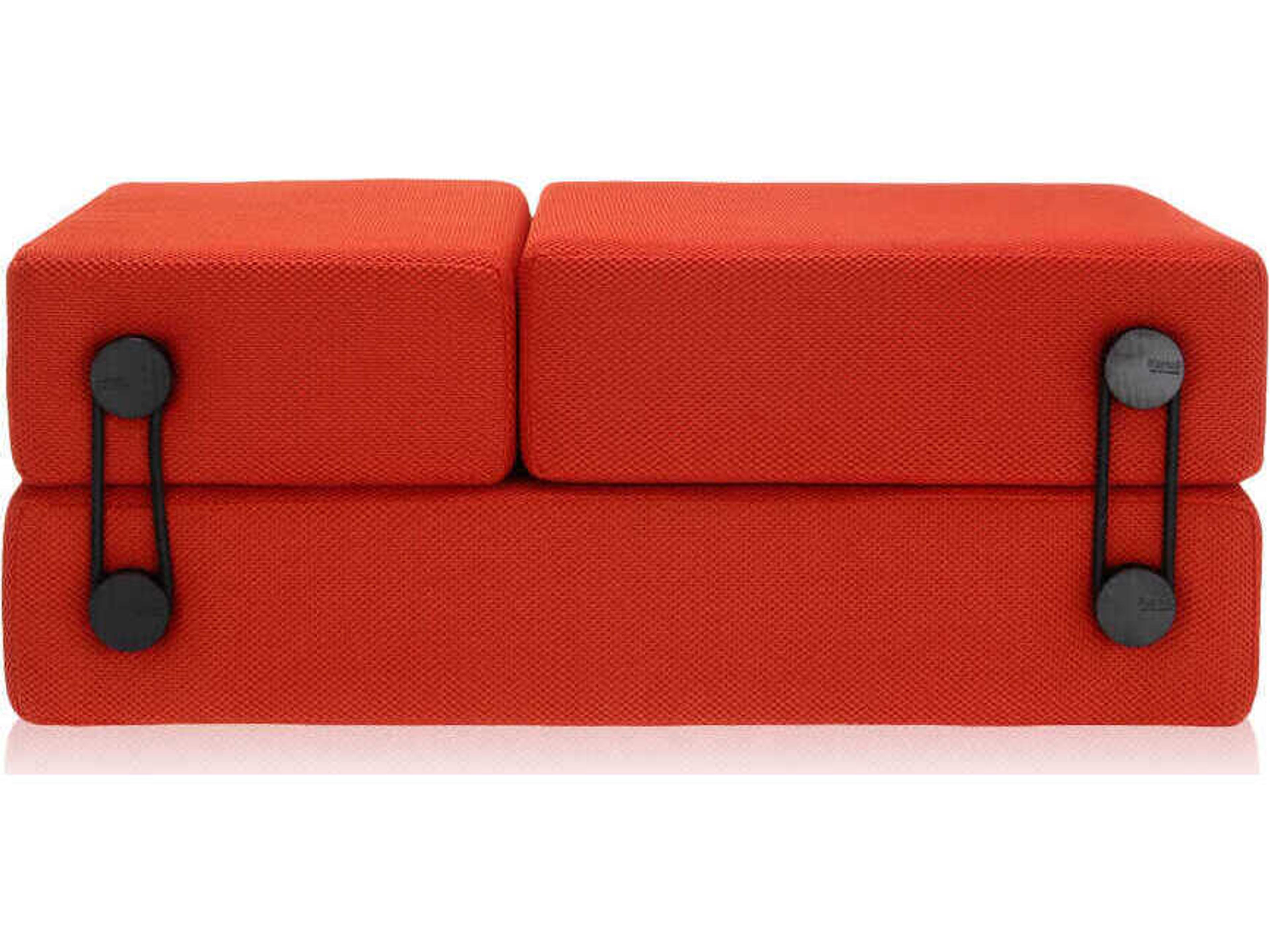Kartell Trix Orange Red Upholstered Chaise