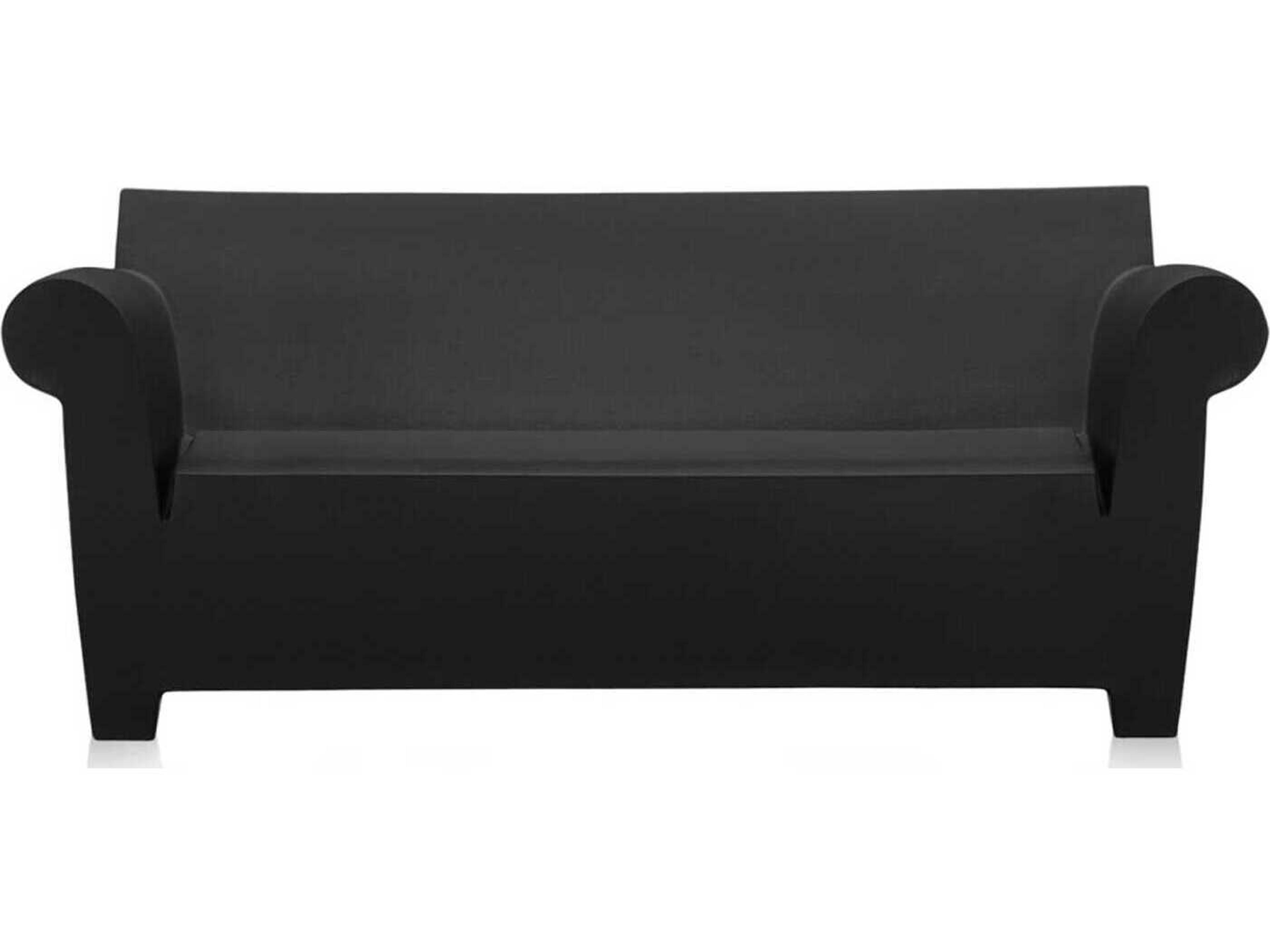 Kartell Bubble Club Black Loveseat