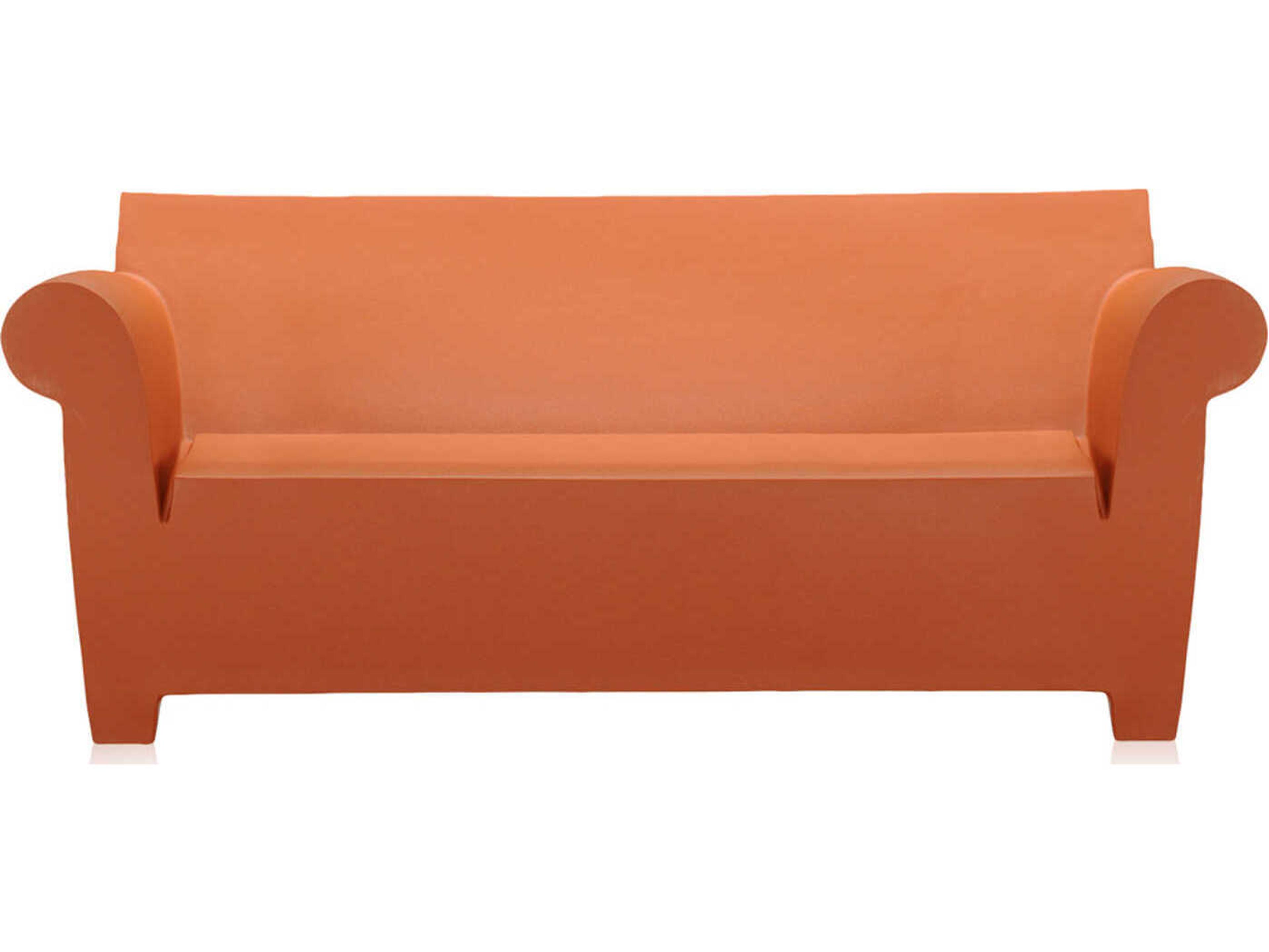 Kartell Bubble Club Ochre Orange Loveseat