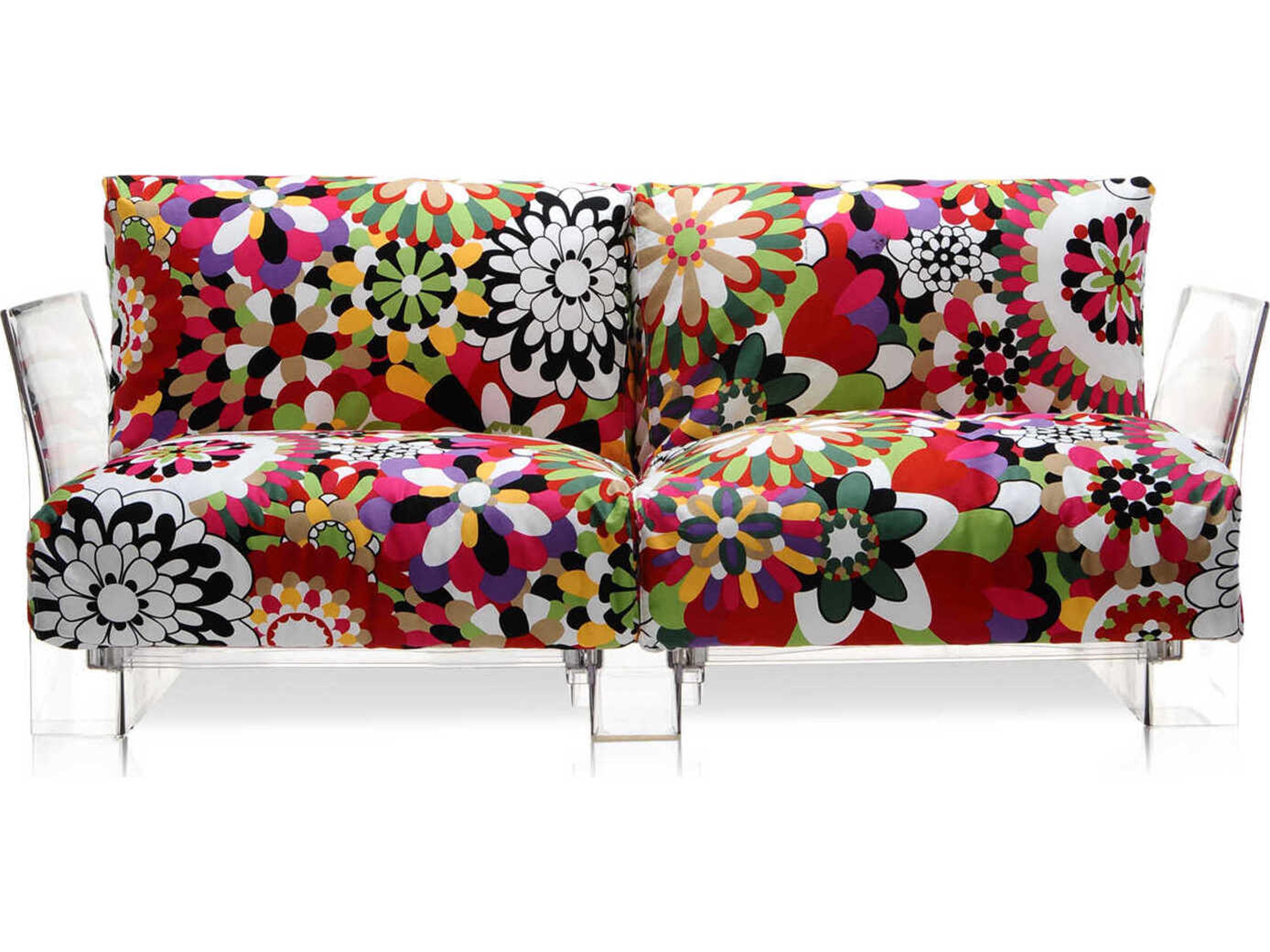 Kartell Pop Missoni Wide Purple Upholstered Sectional Sofa