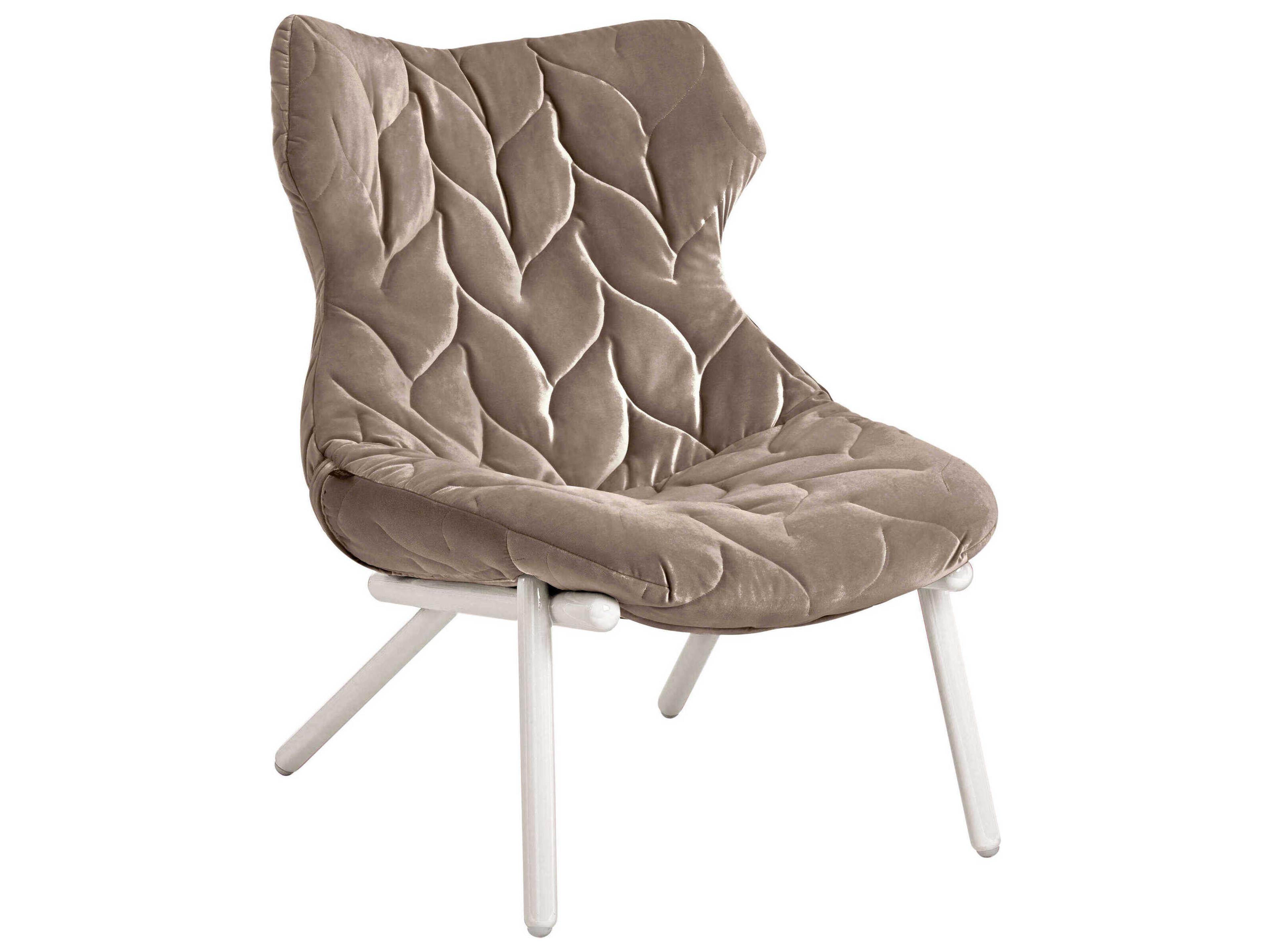 Foliage Gray Fabric Accent Chair