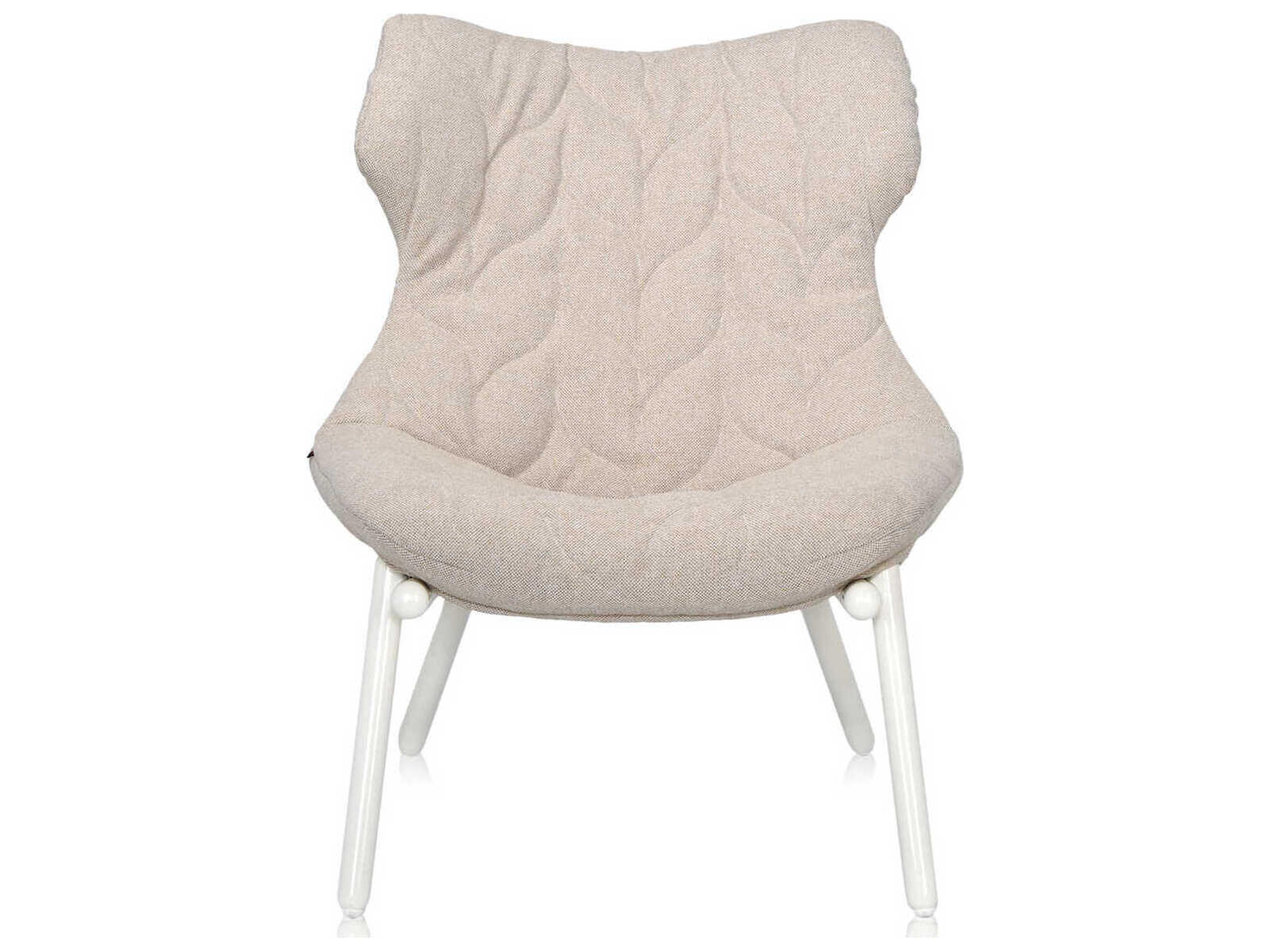 Kartell Foliage Beige Fabric Accent Chair