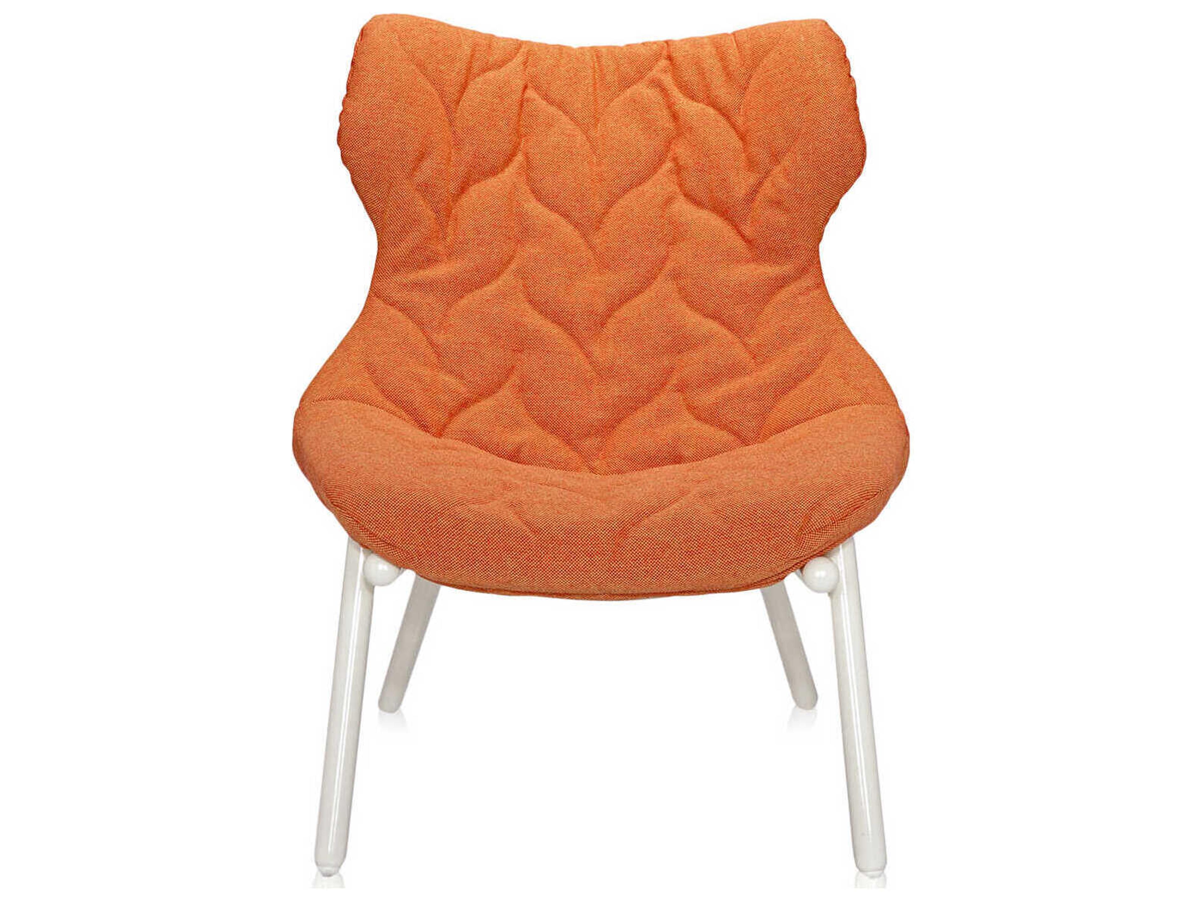 Kartell Foliage Orange Fabric Accent Chair