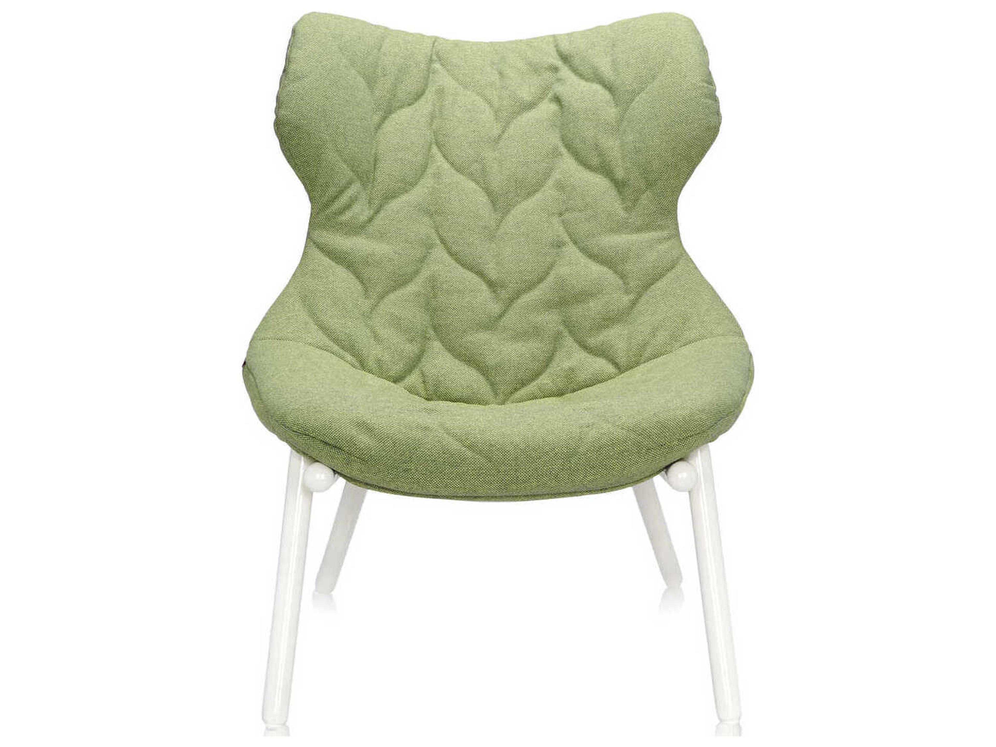 Kartell Foliage Green Fabric Accent Chair