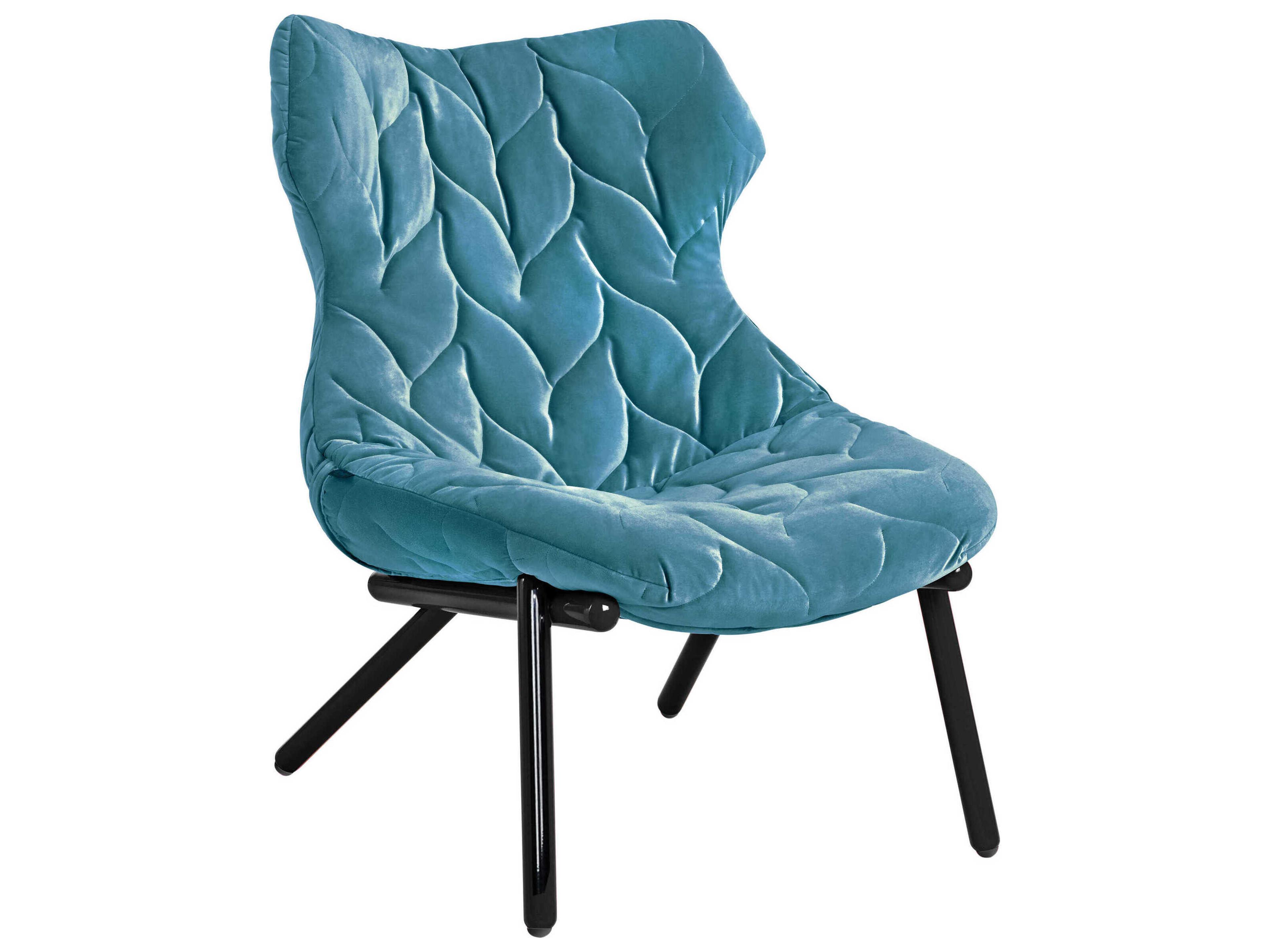 Foliage Black Fabric Accent Chair