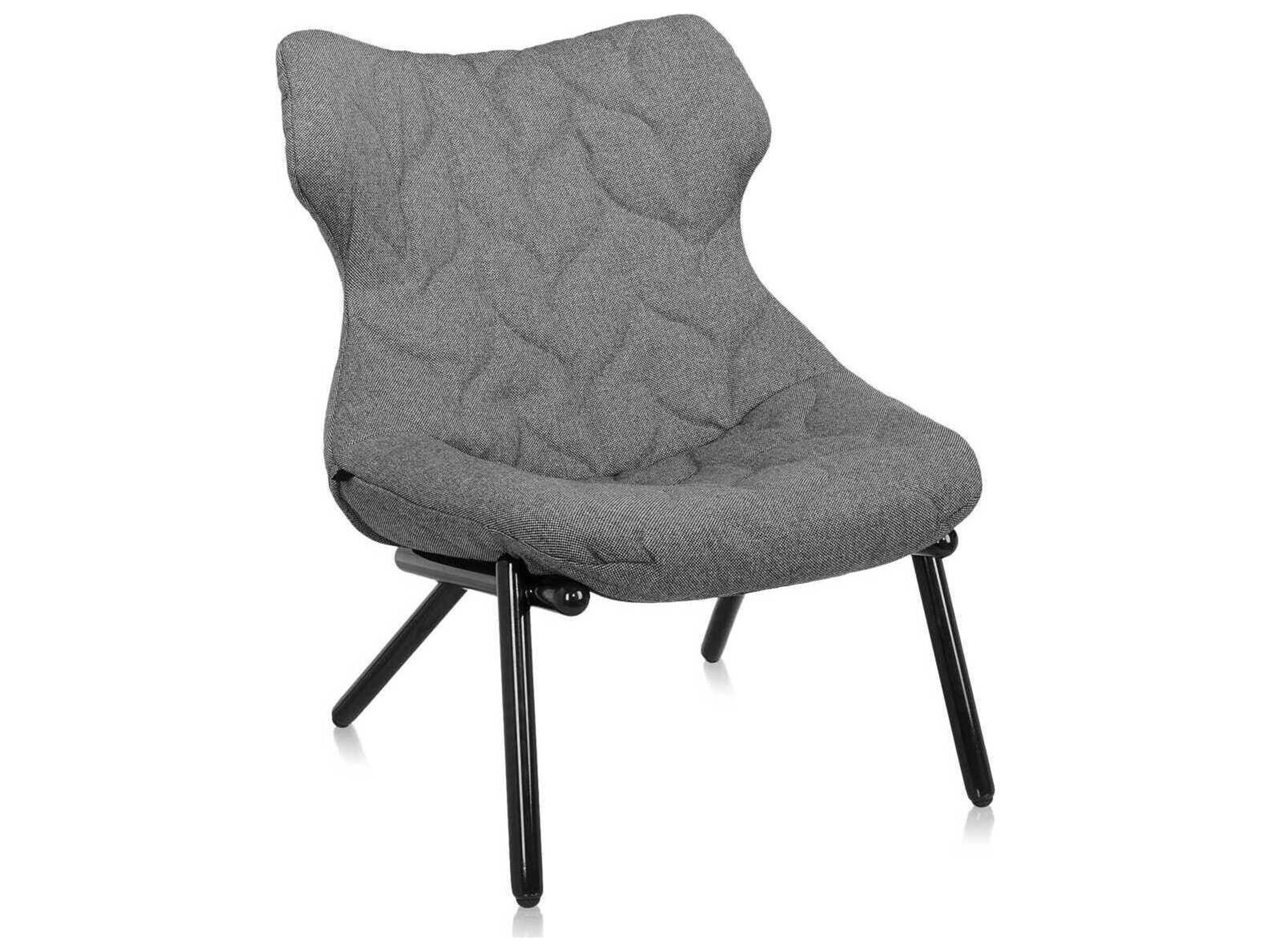 Foliage Black Fabric Accent Chair