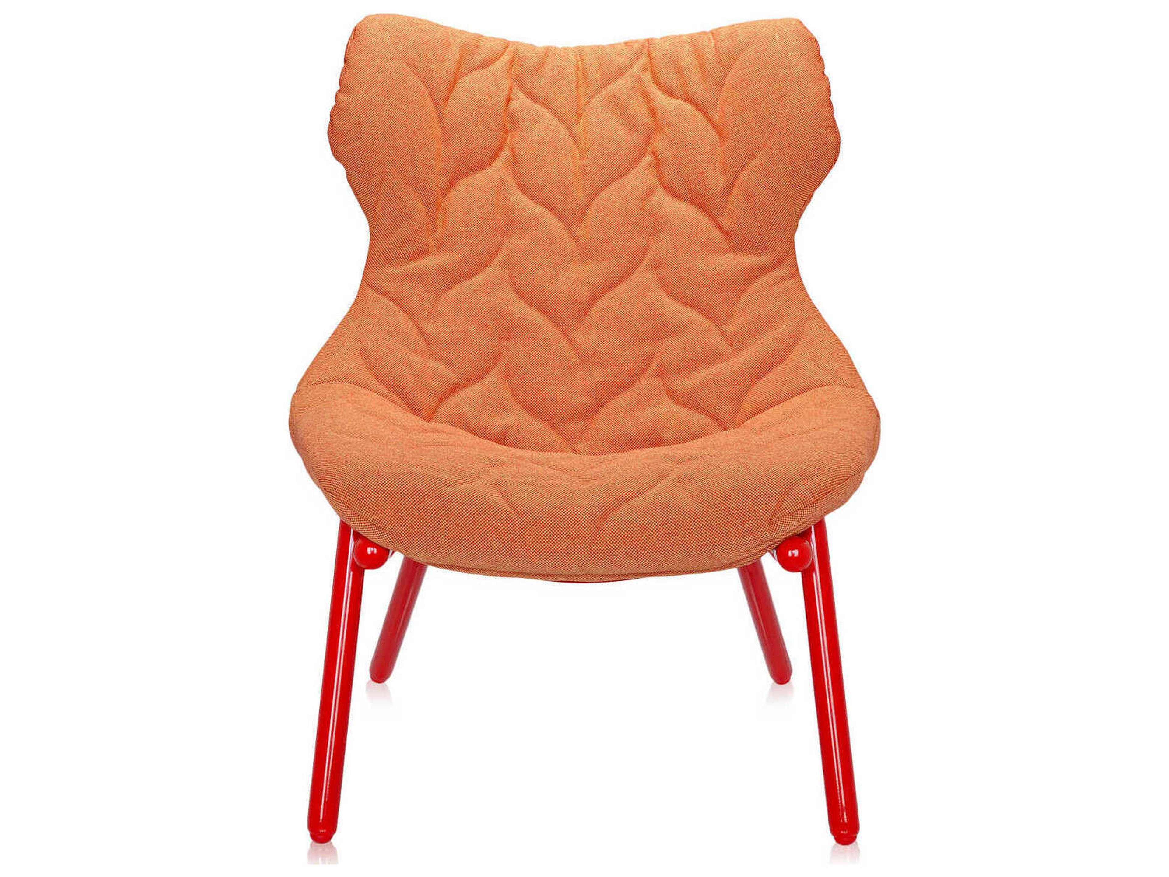 Kartell Foliage Orange Fabric Accent Chair