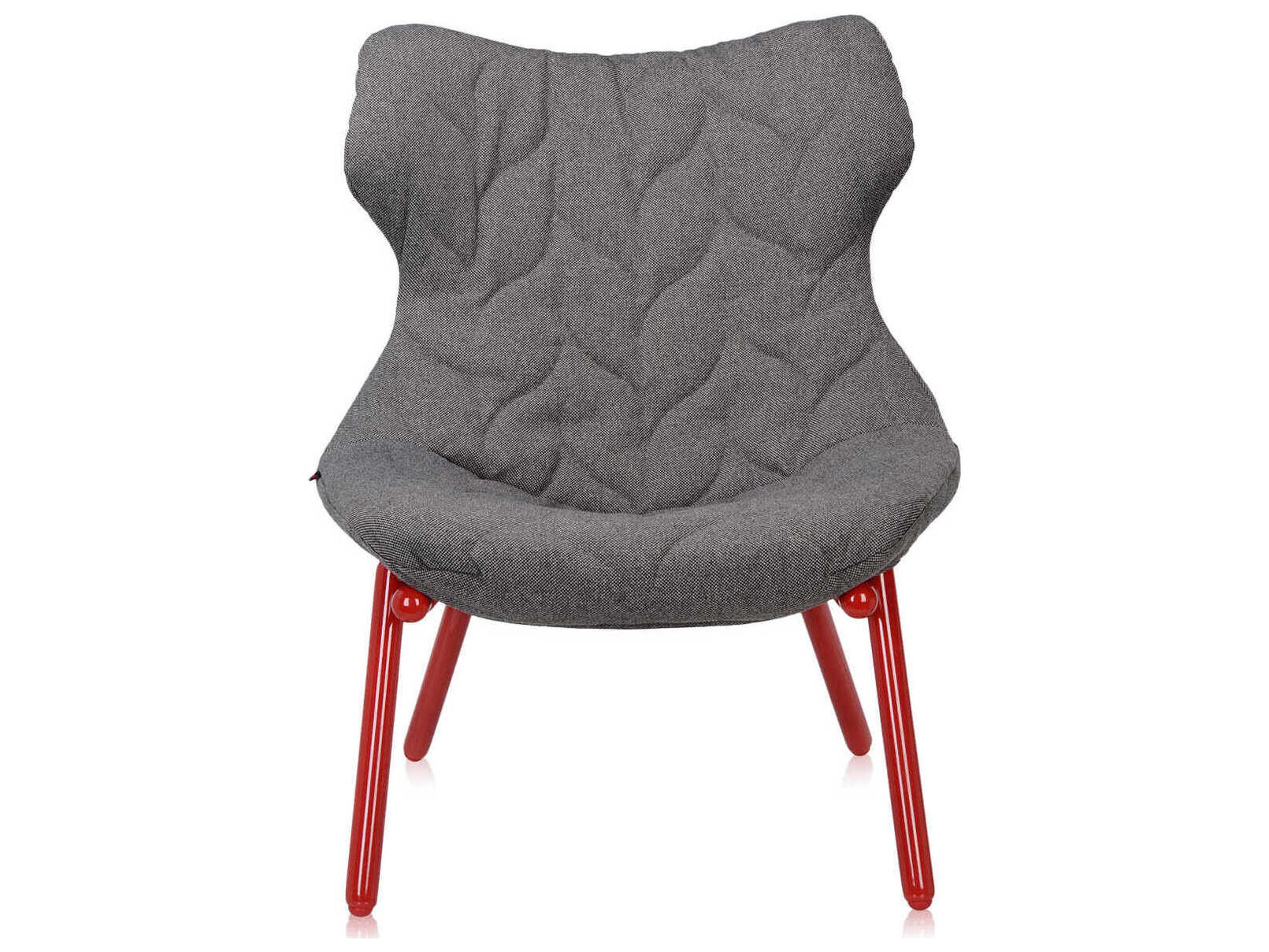 Kartell Foliage Gray Fabric Accent Chair