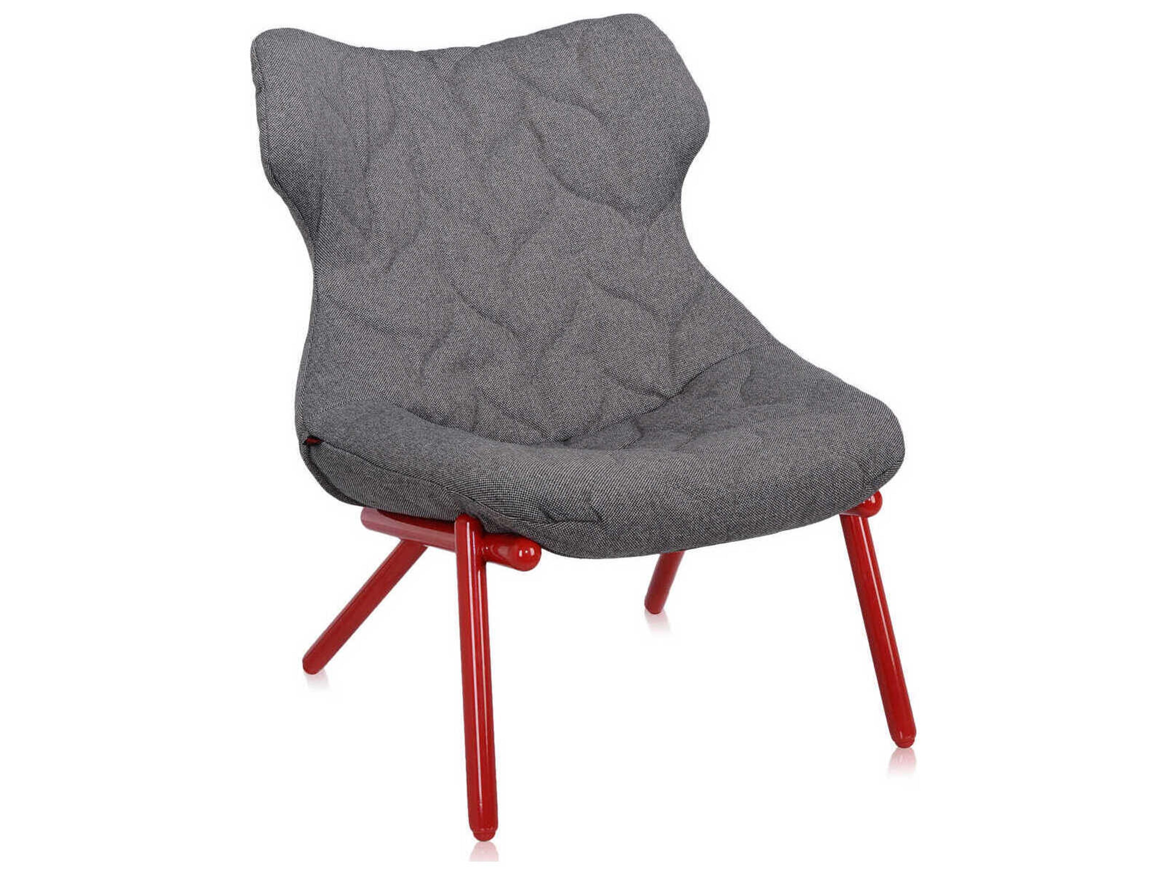 Foliage Gray Fabric Accent Chair
