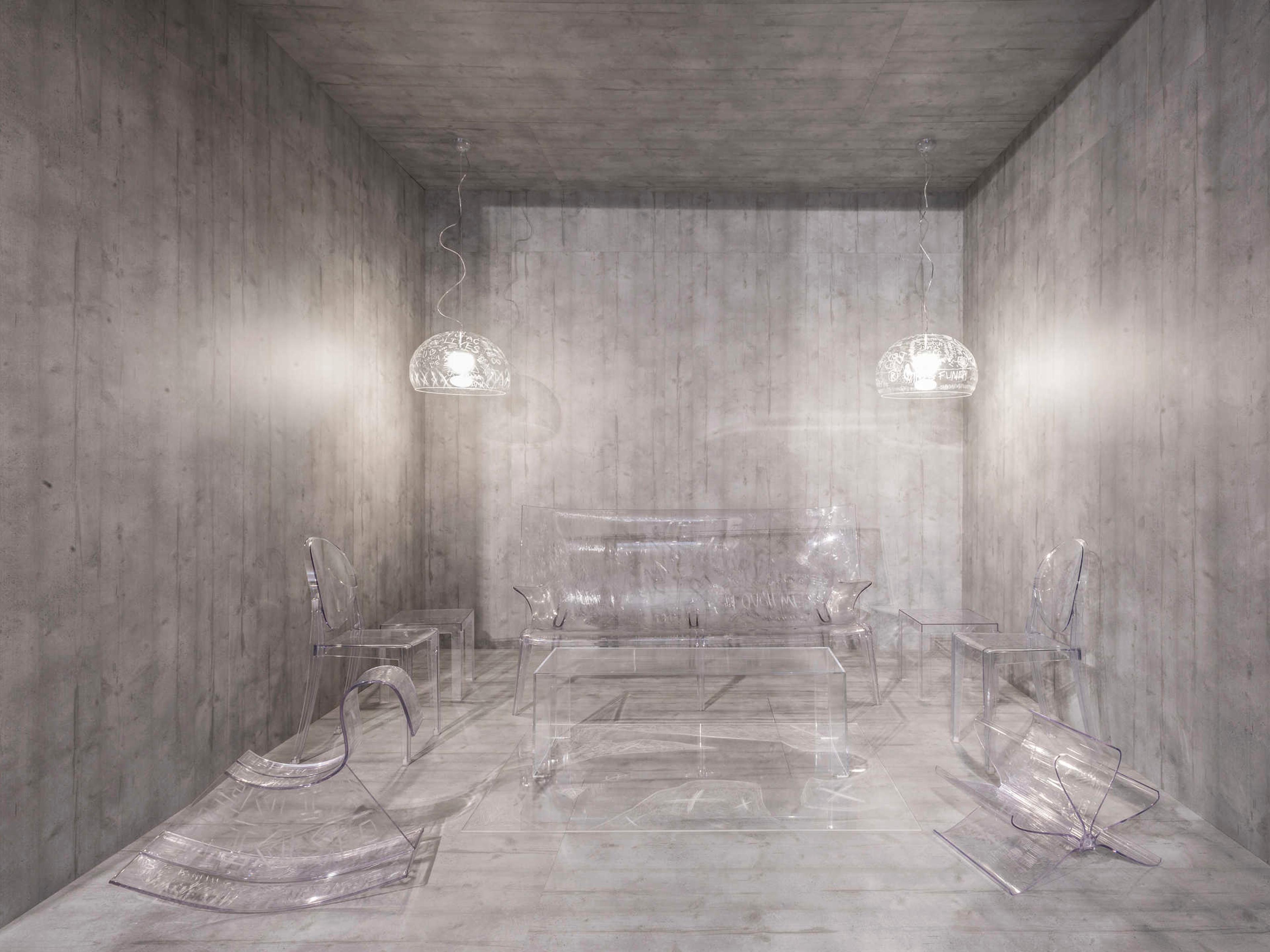 Kartell Uncle Jack Crystal Clear Sofa