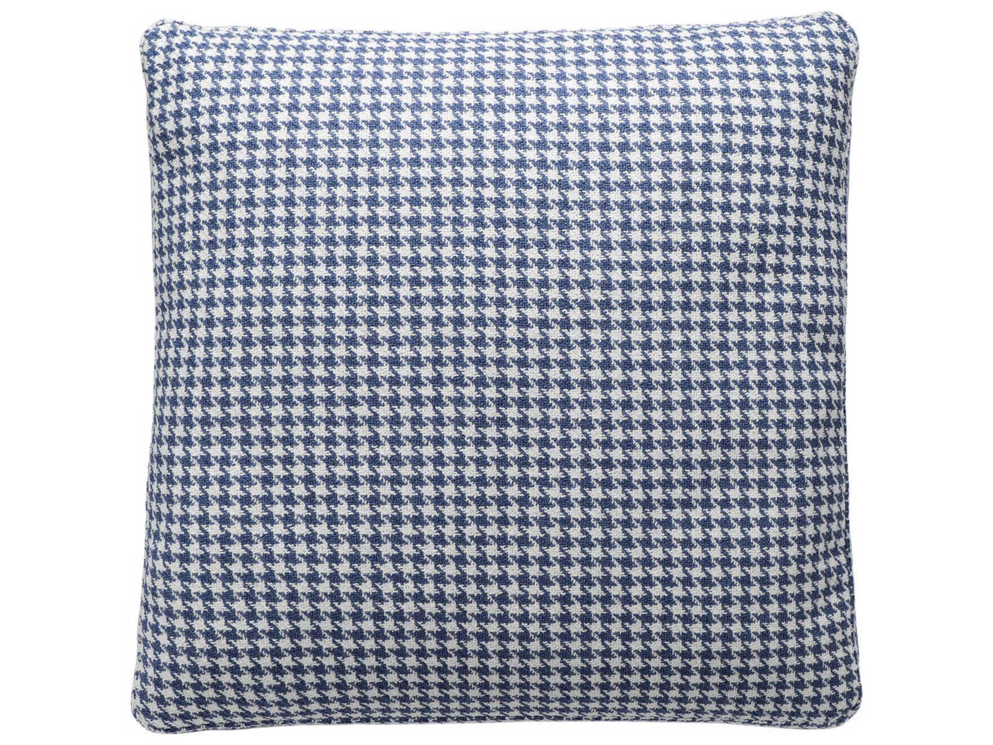 Largo Blue Houndstooth 19" x 19" Pillow