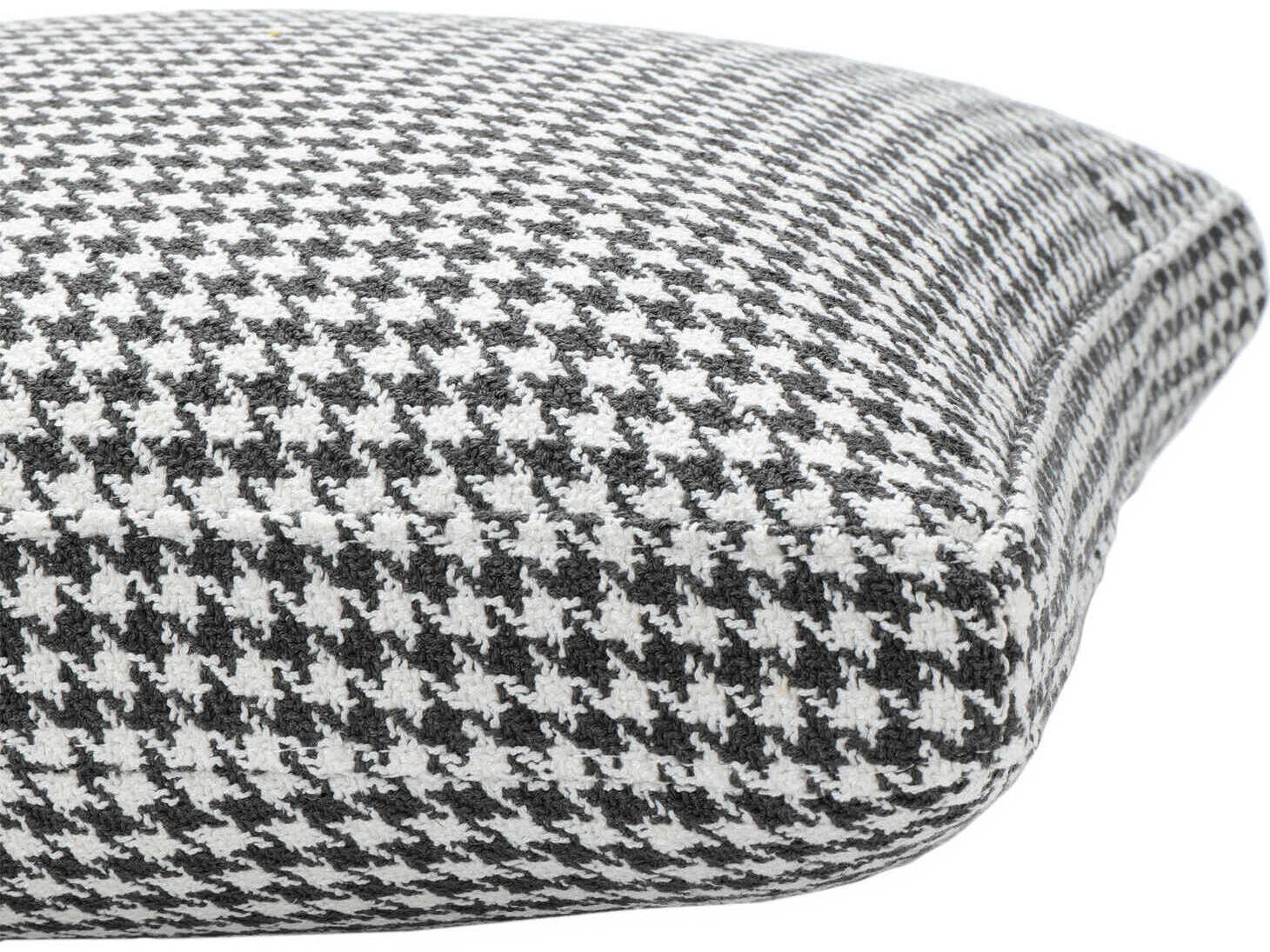 Kartell Largo Gray Houndstooth 19" x 19" Pillow