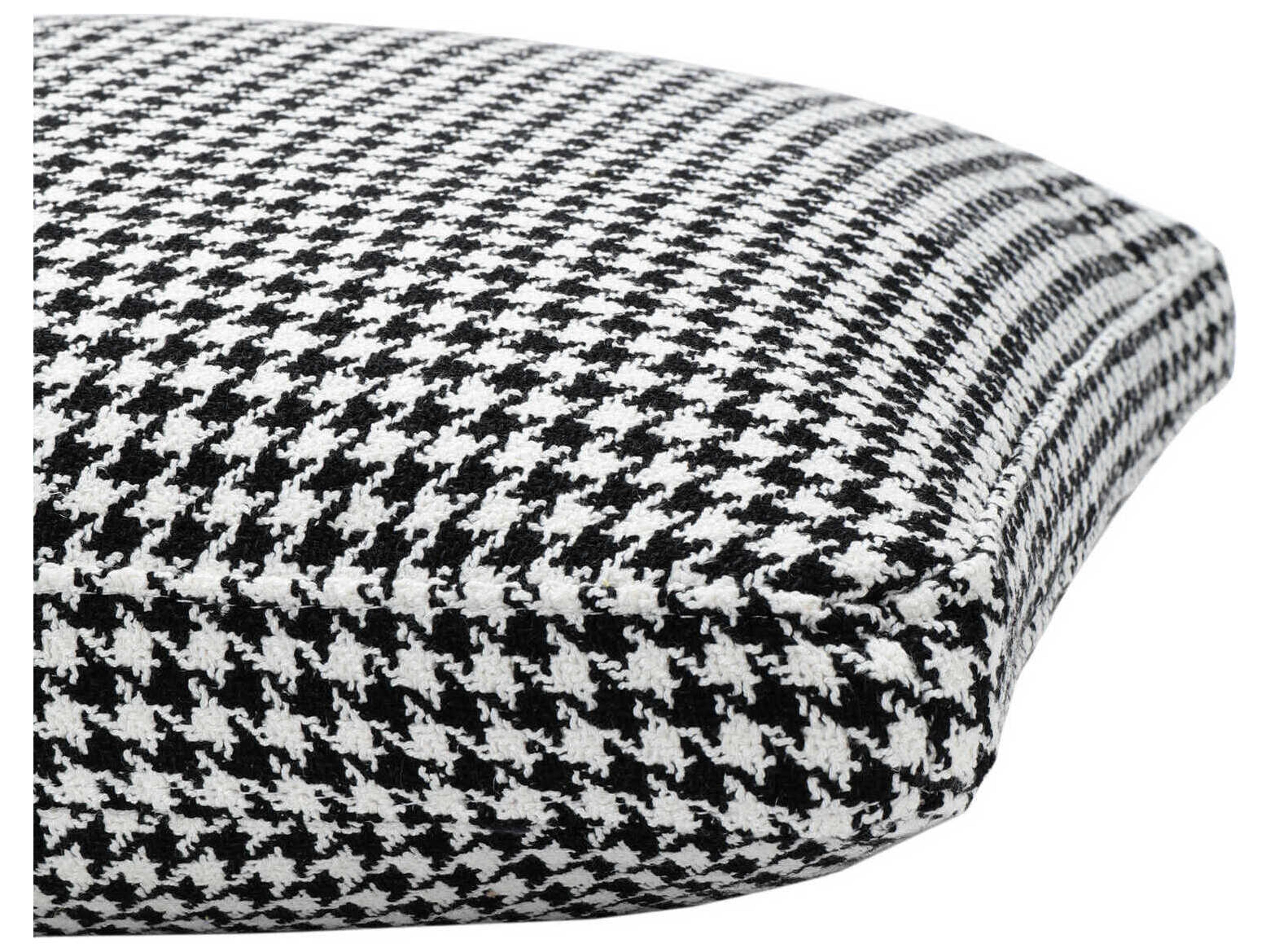 Kartell Largo Black Houndstooth 19" x 19" Pillow