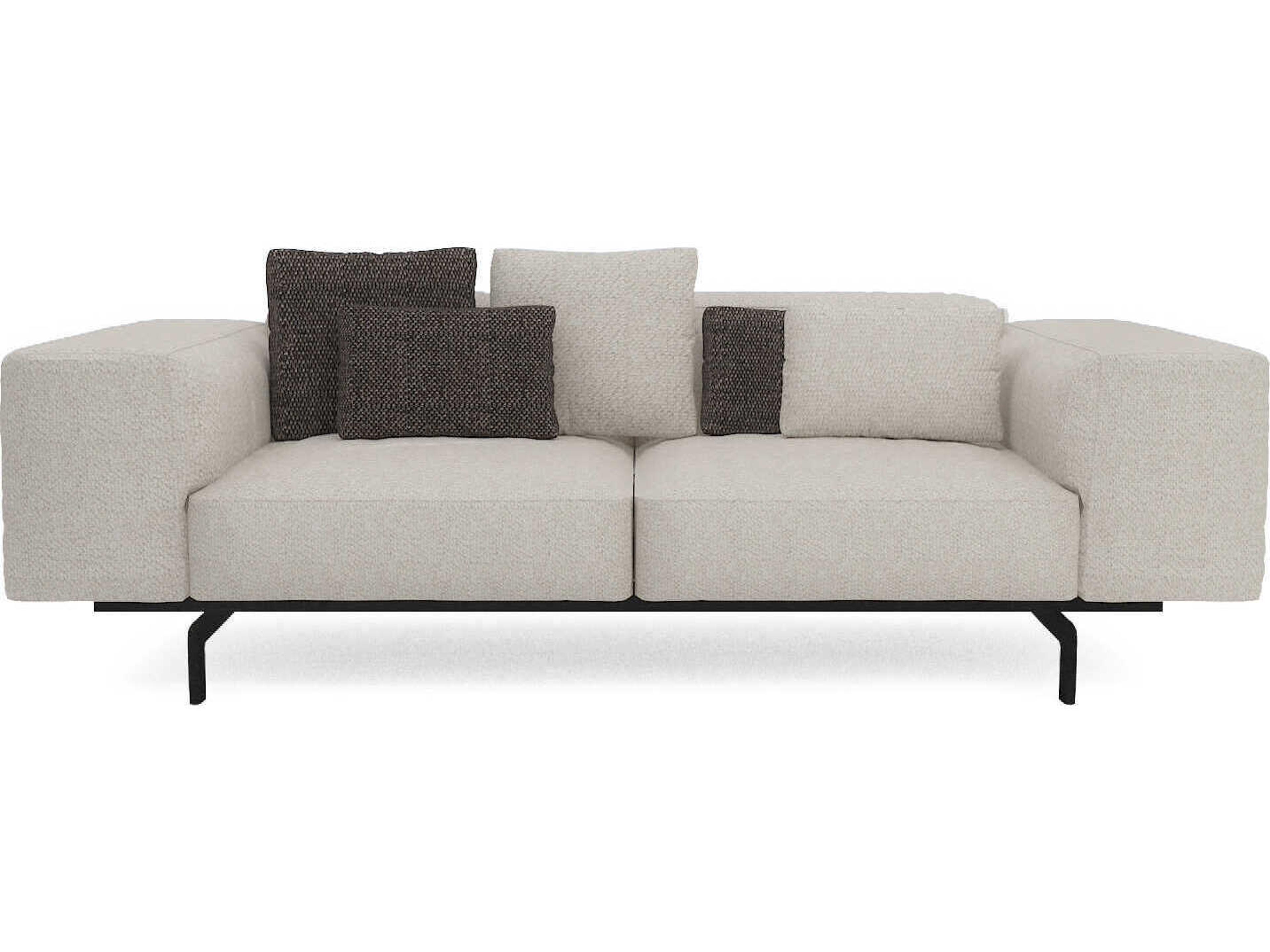 Largo Gubbio Ecru Beige Upholstered Sofa