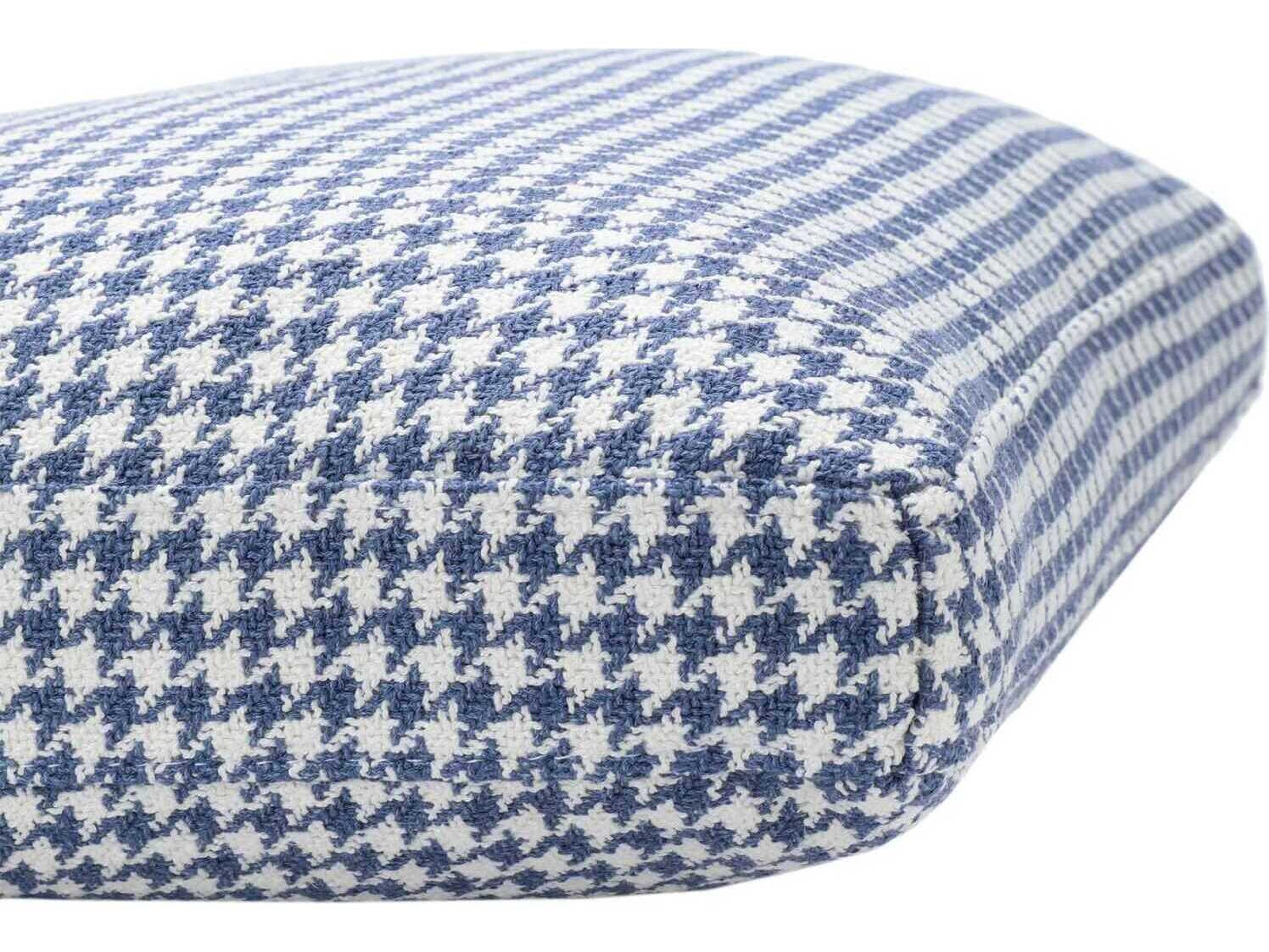 Kartell Largo Blue Houndstooth 19" x 14" Pillow