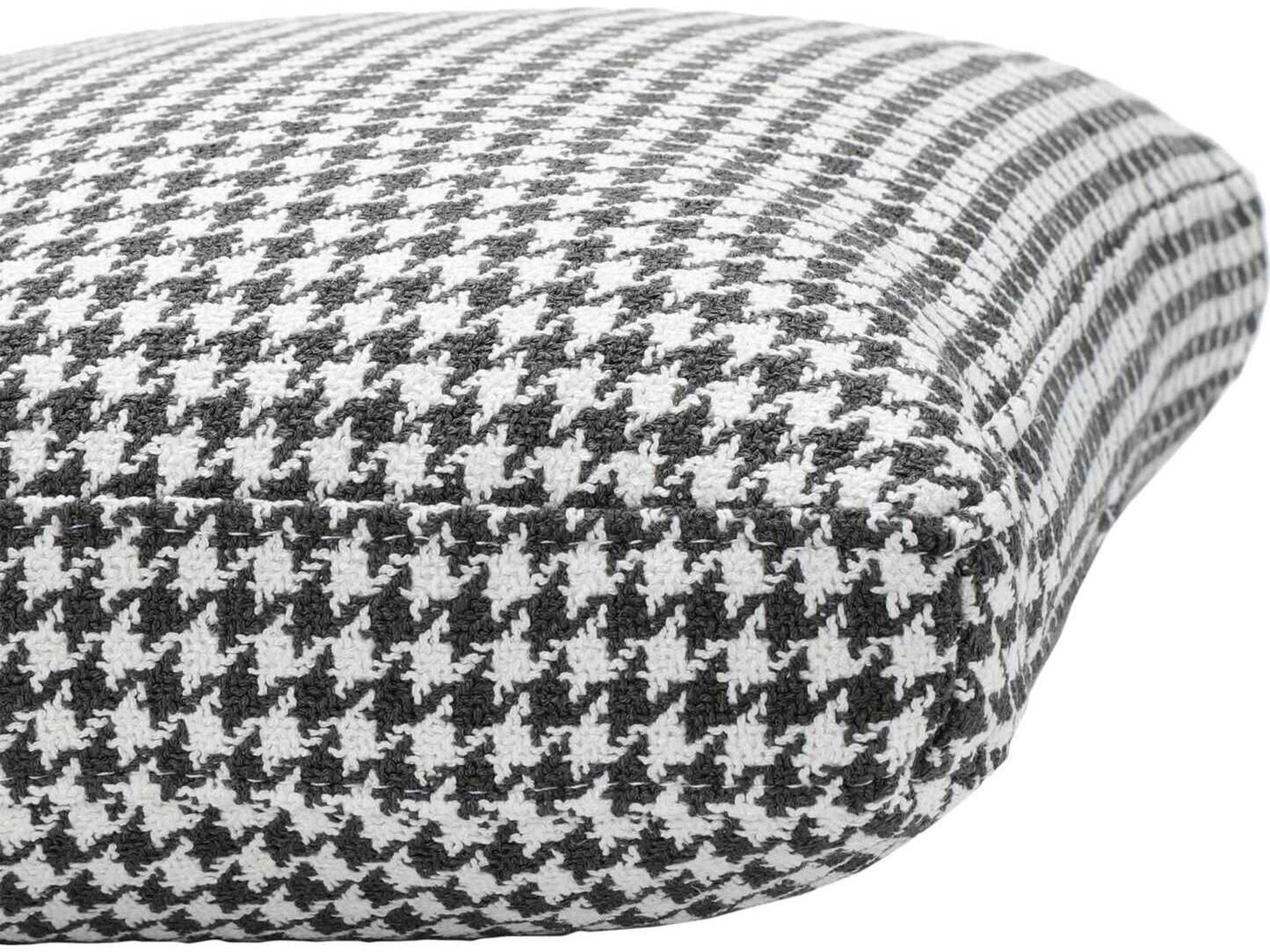 Kartell Largo Gray Houndstooth 19" x 14" Pillow