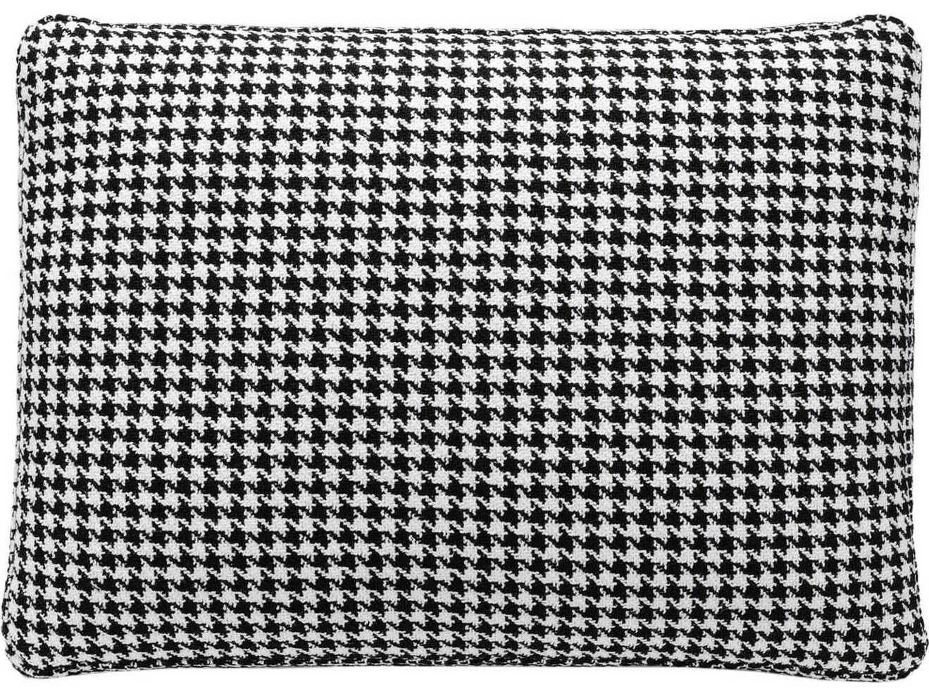 Largo Black Houndstooth 19" x 14" Pillow