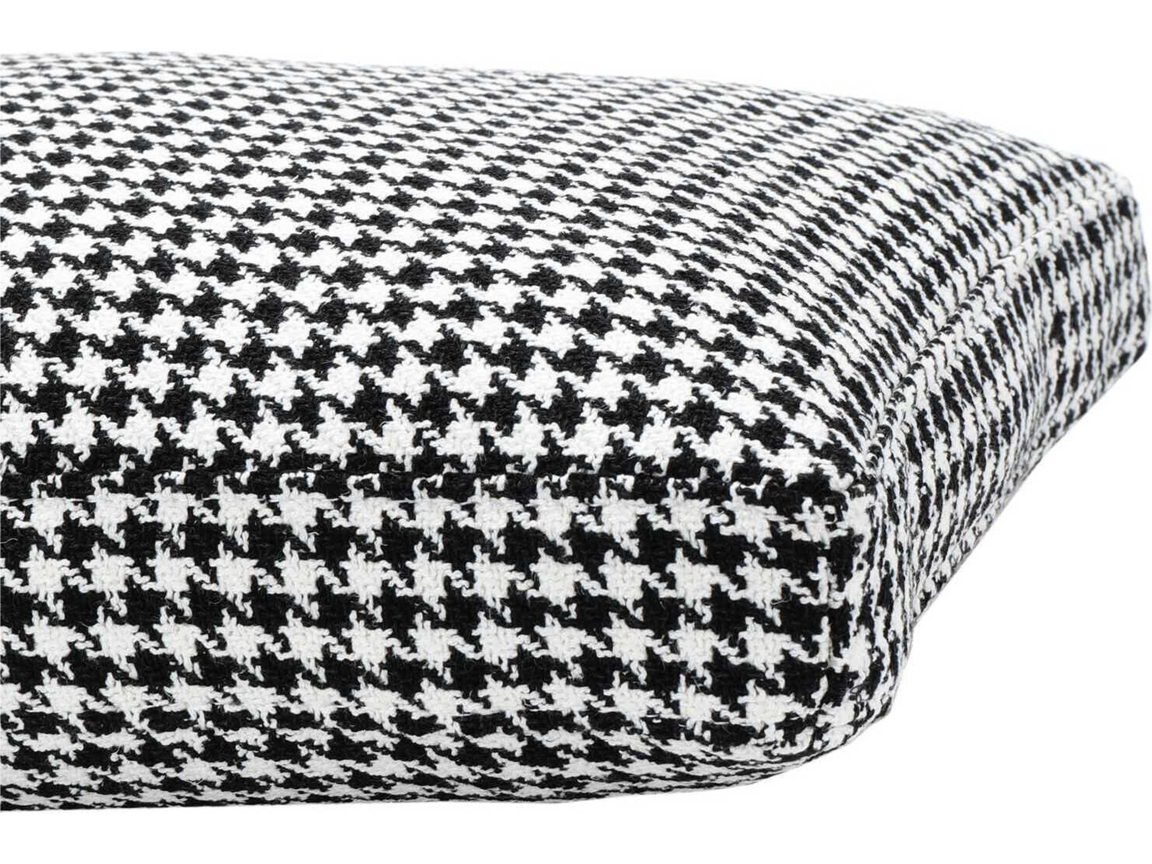 Kartell Largo Black Houndstooth 19" x 14" Pillow