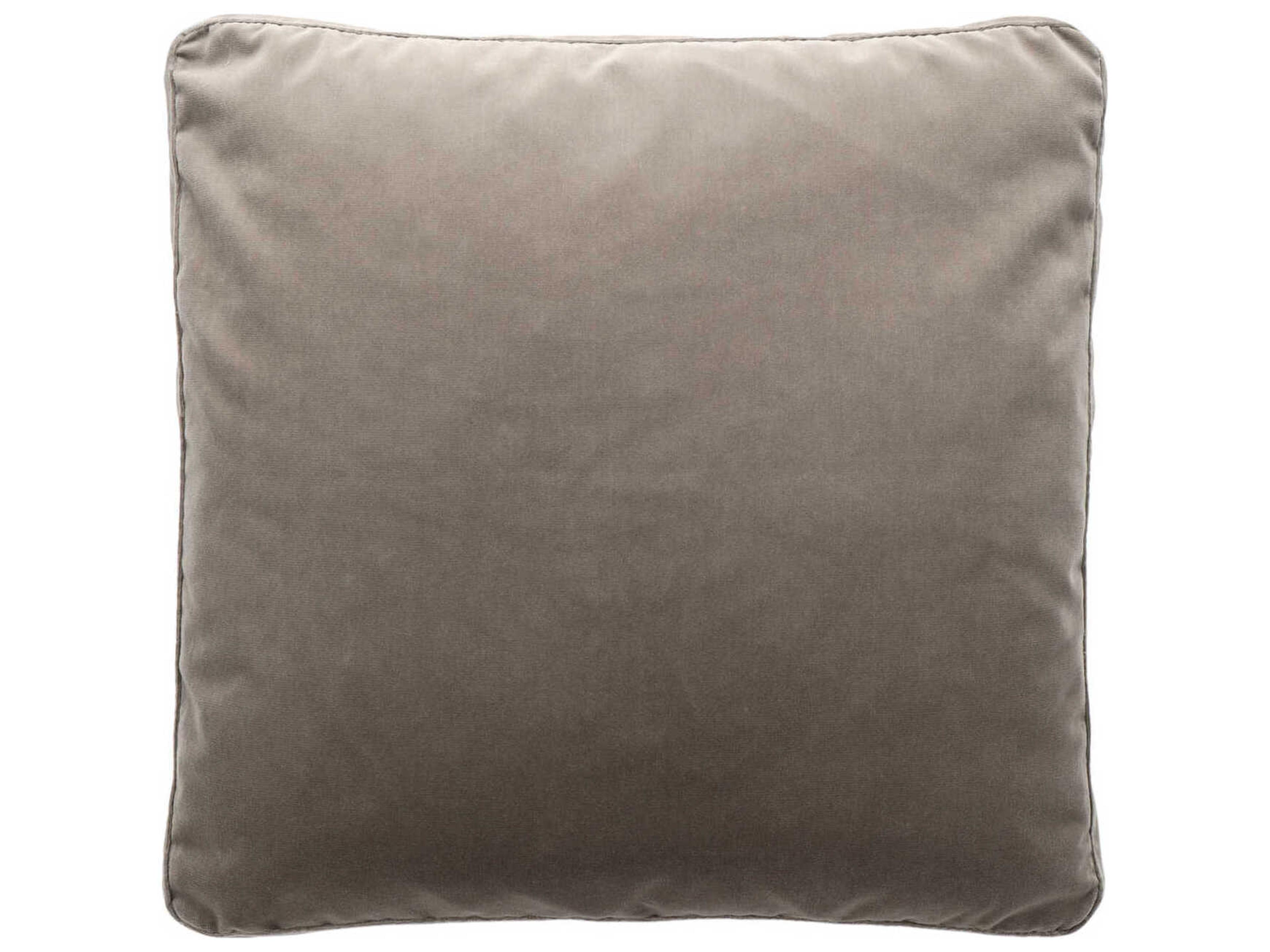 Largo Dove Gray Velvet 19" x 19" Pillow