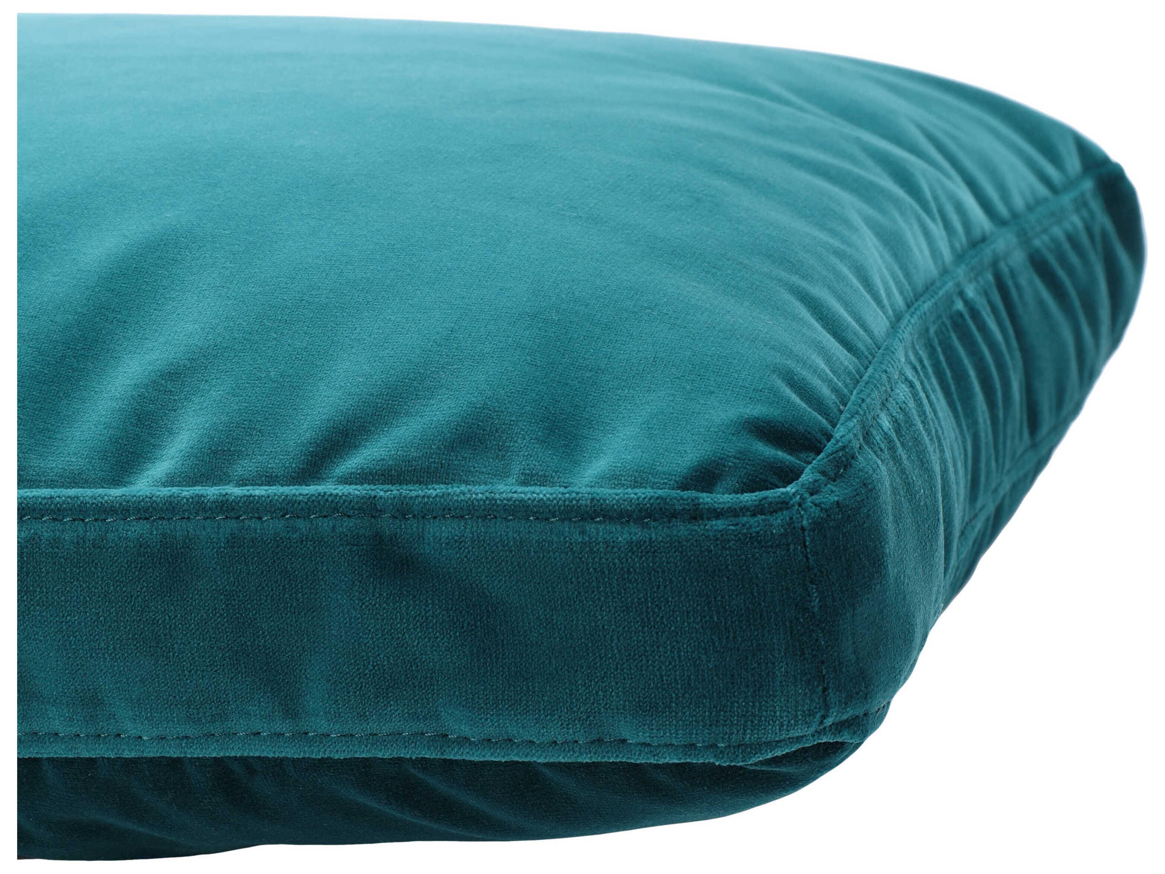 Kartell Largo Teal Velvet 19" x 19" Pillow