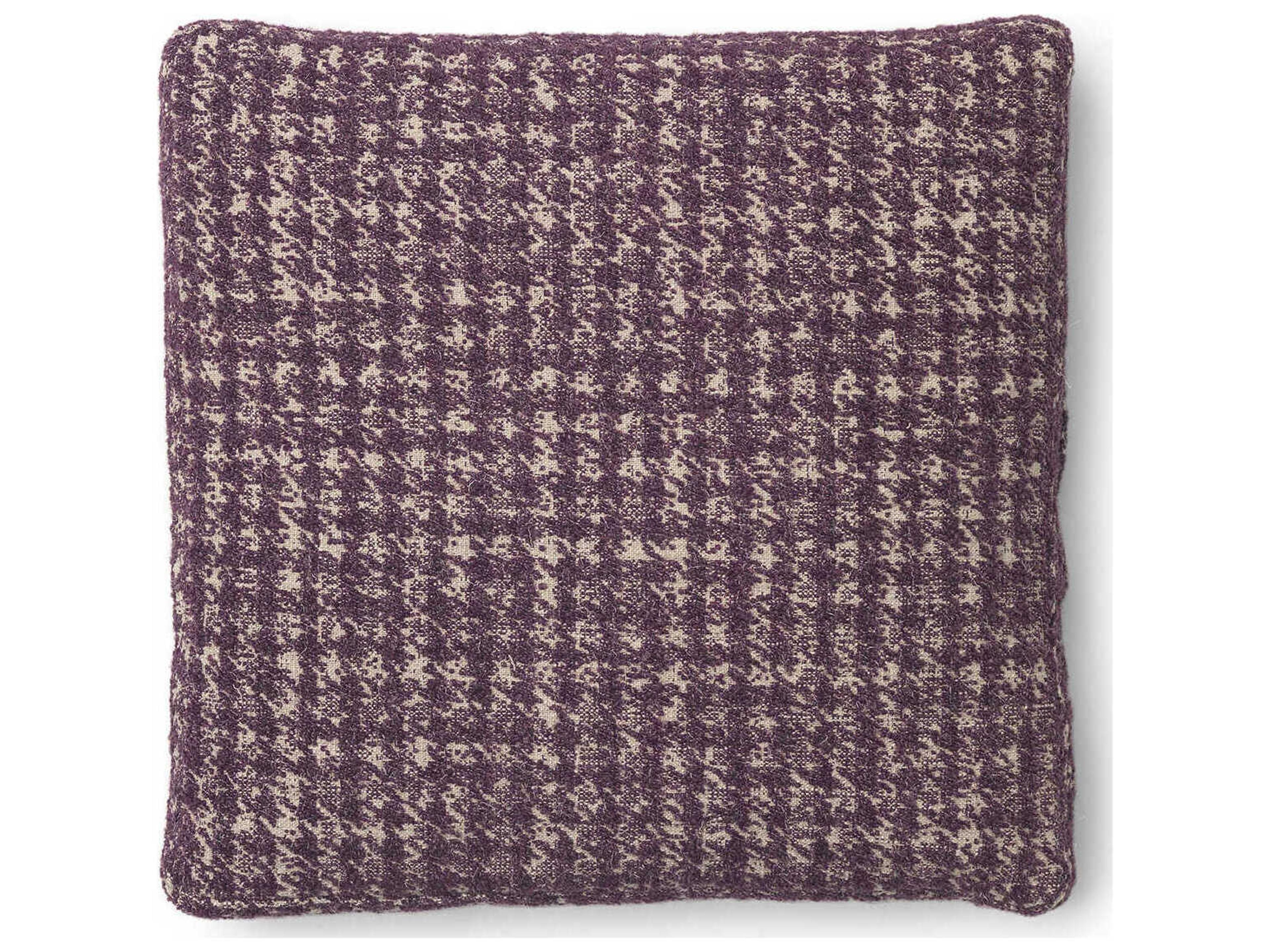 Largo Jacquard Plum 19" x 19" Pillow