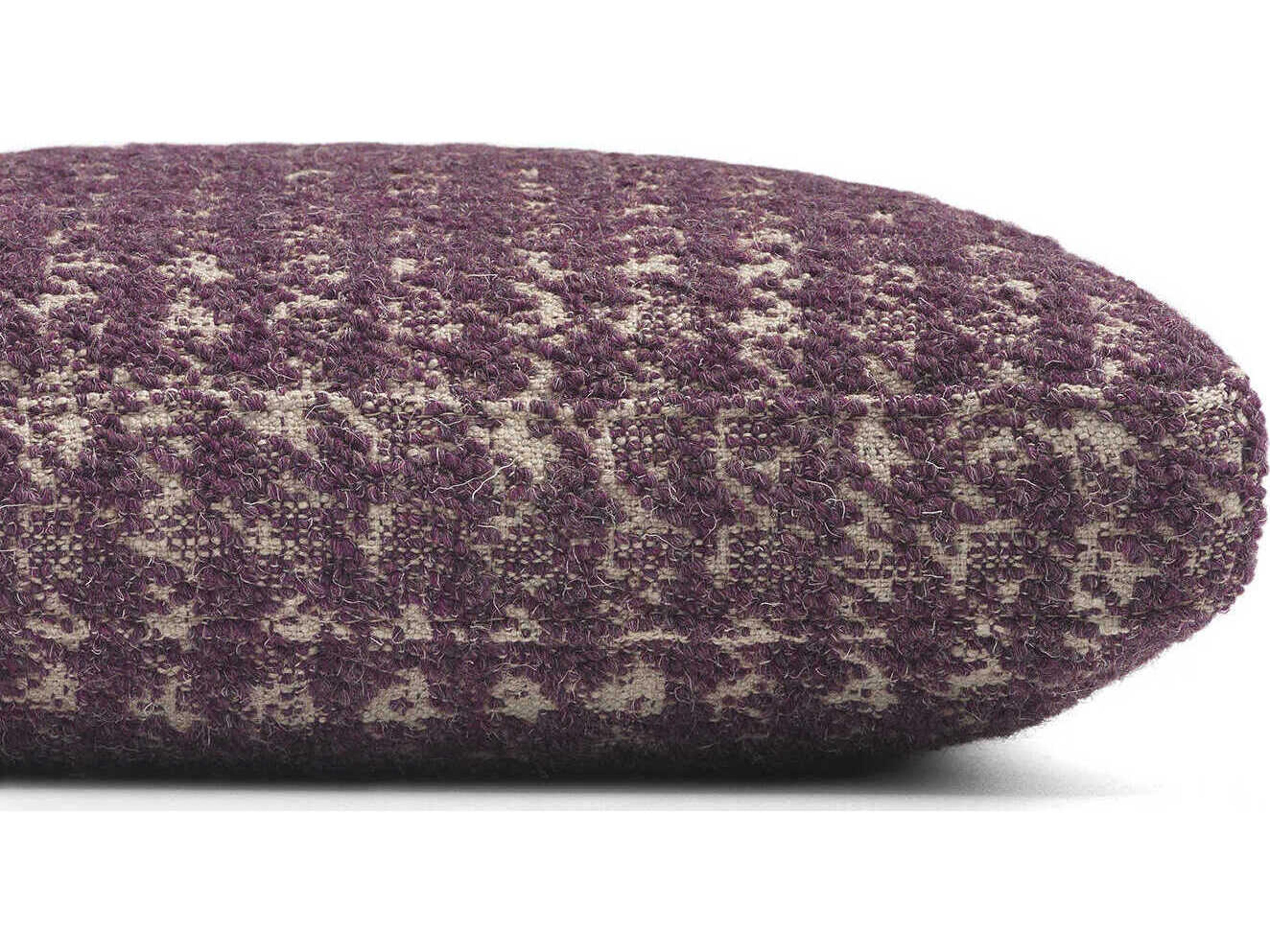 Kartell Largo Jacquard Plum 19" x 19" Pillow
