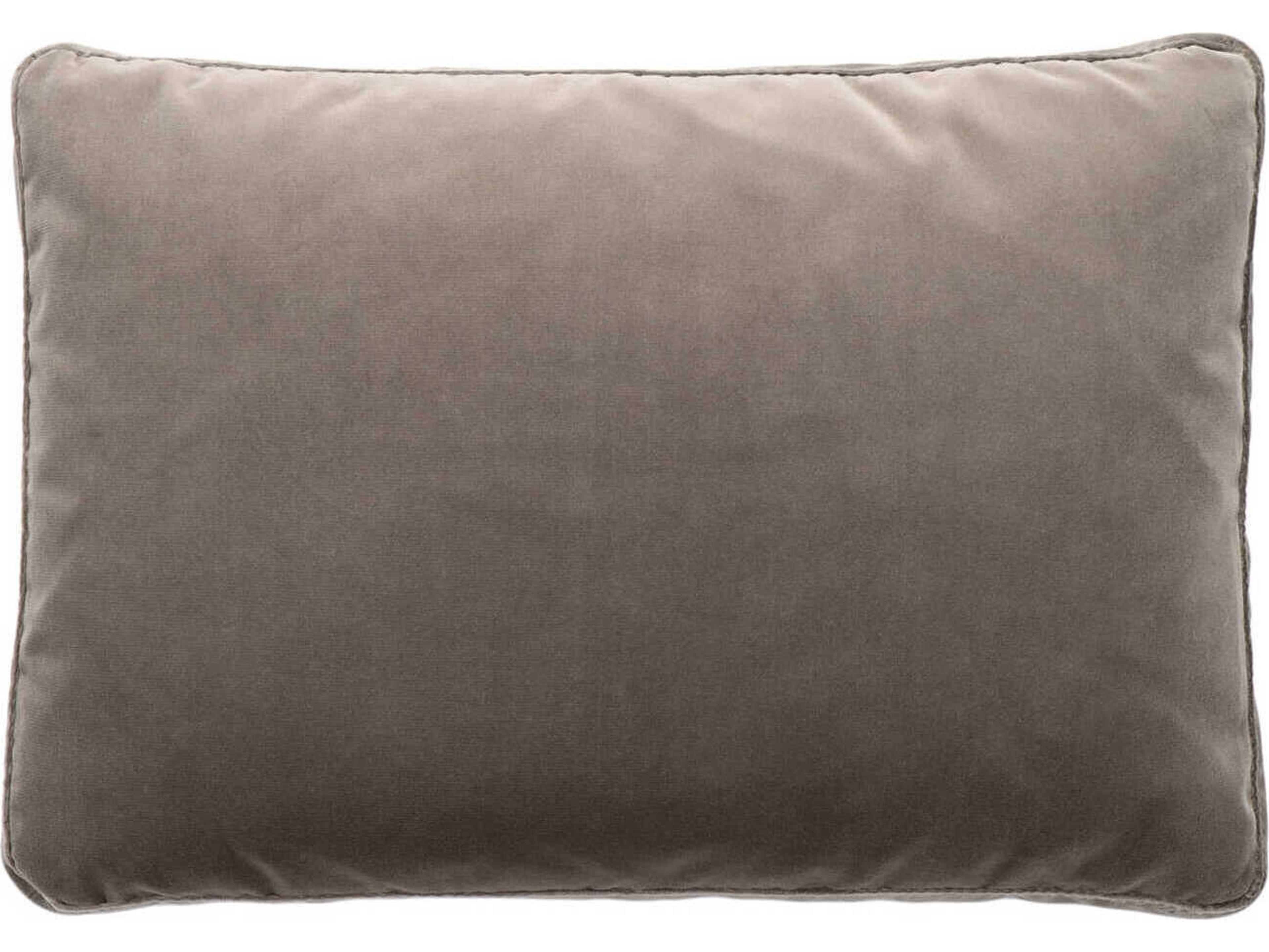 Largo Dove Gray Velvet 19" x 14" Pillow