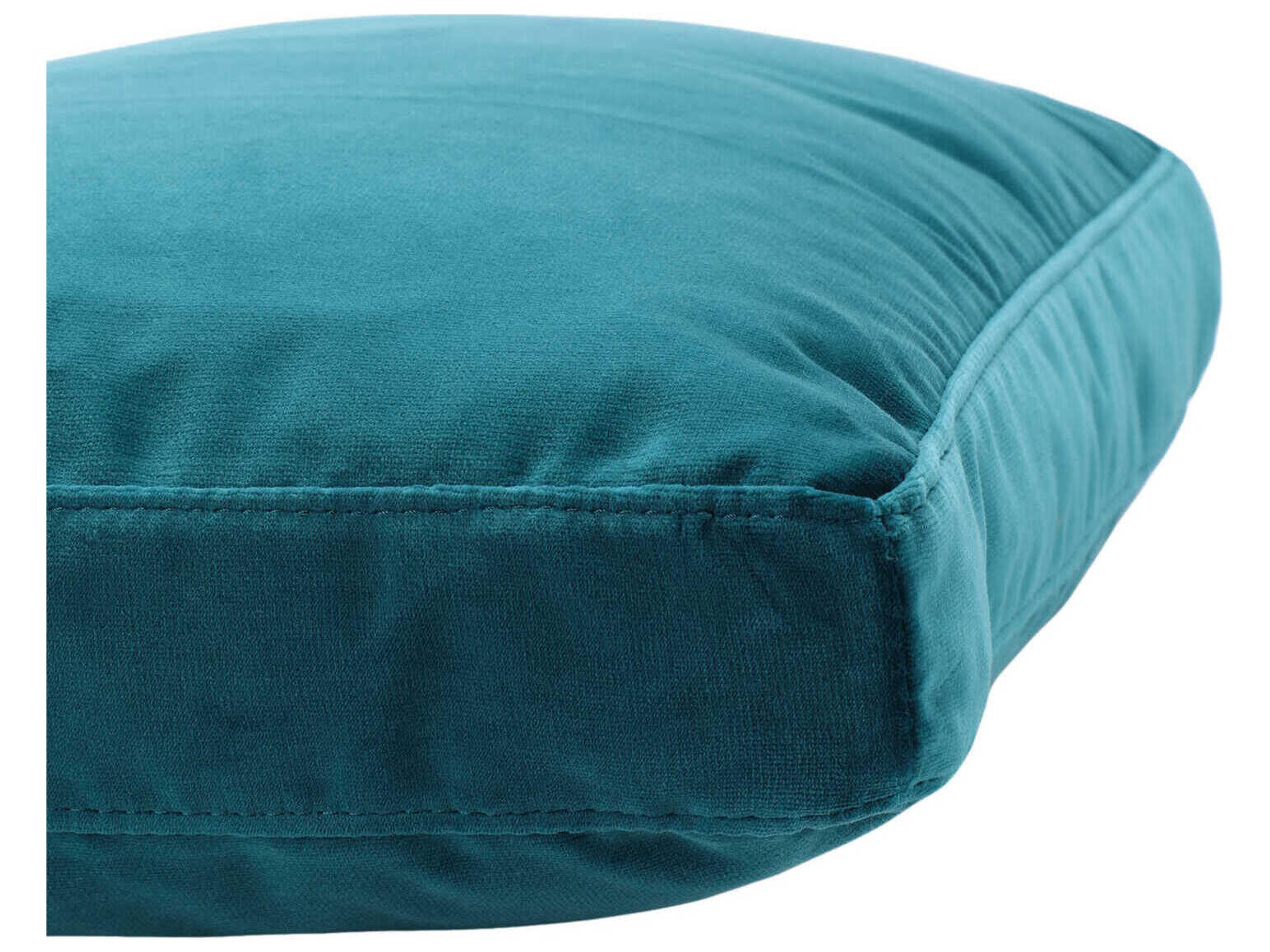 Kartell Largo Teal Velvet 19" x 14" Pillow
