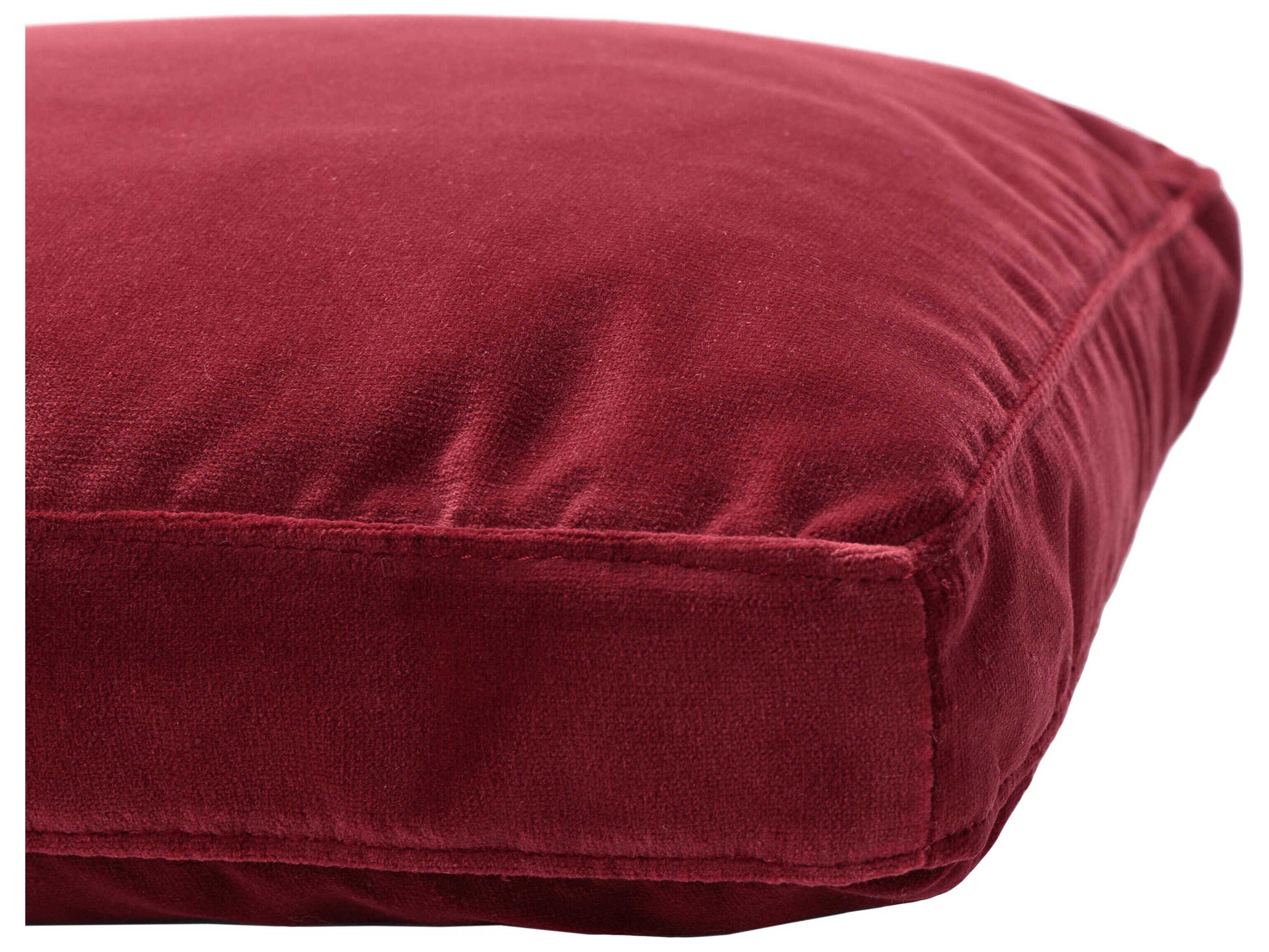 Kartell Largo Cardinal Red Velvet 19" x 14" Pillow