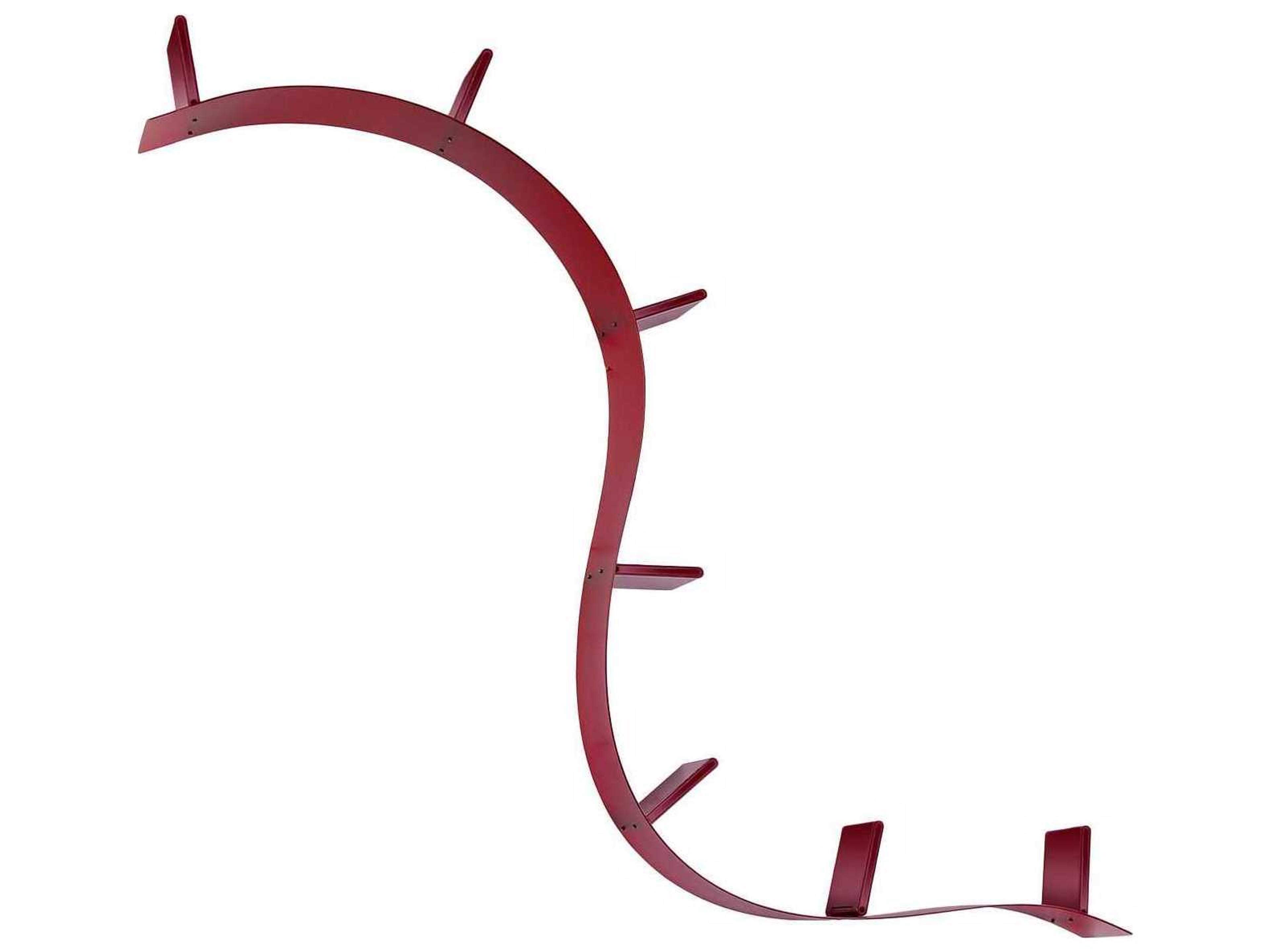 Bookworm Wine Red Bookcase