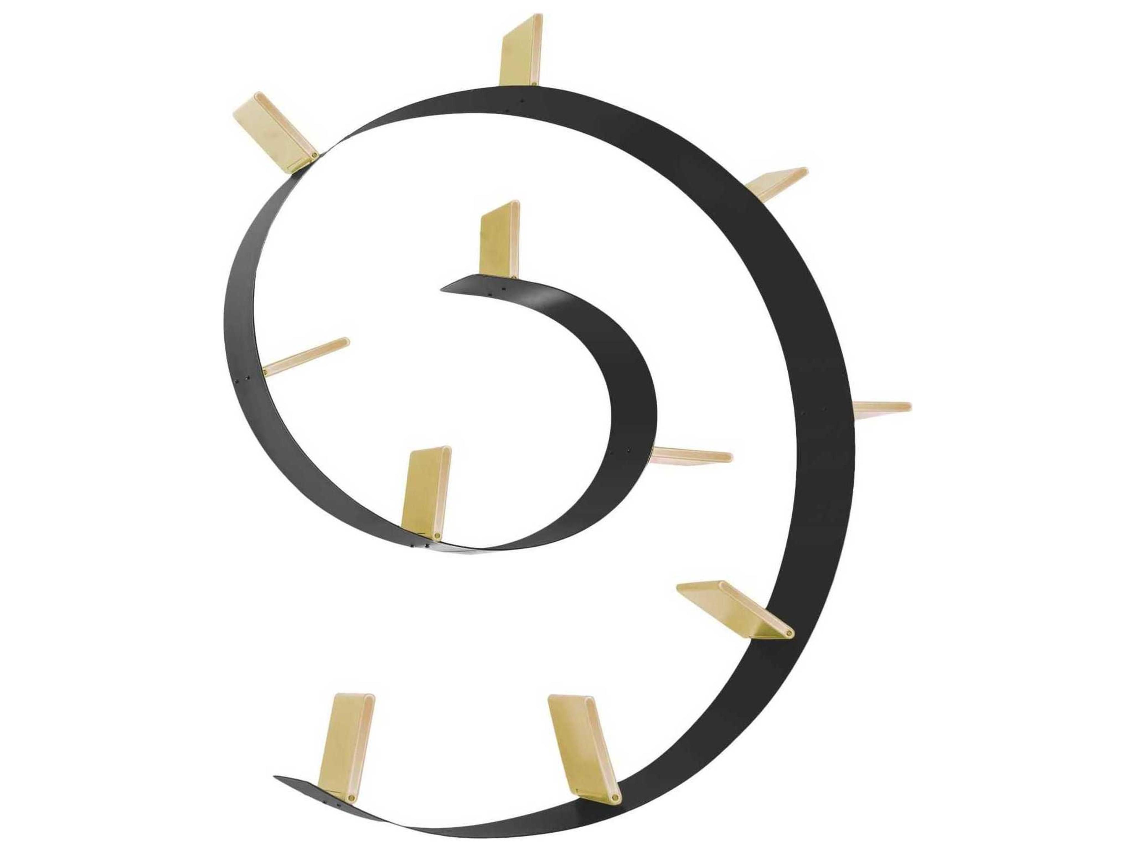 Bookworm Black Gold Bookcase