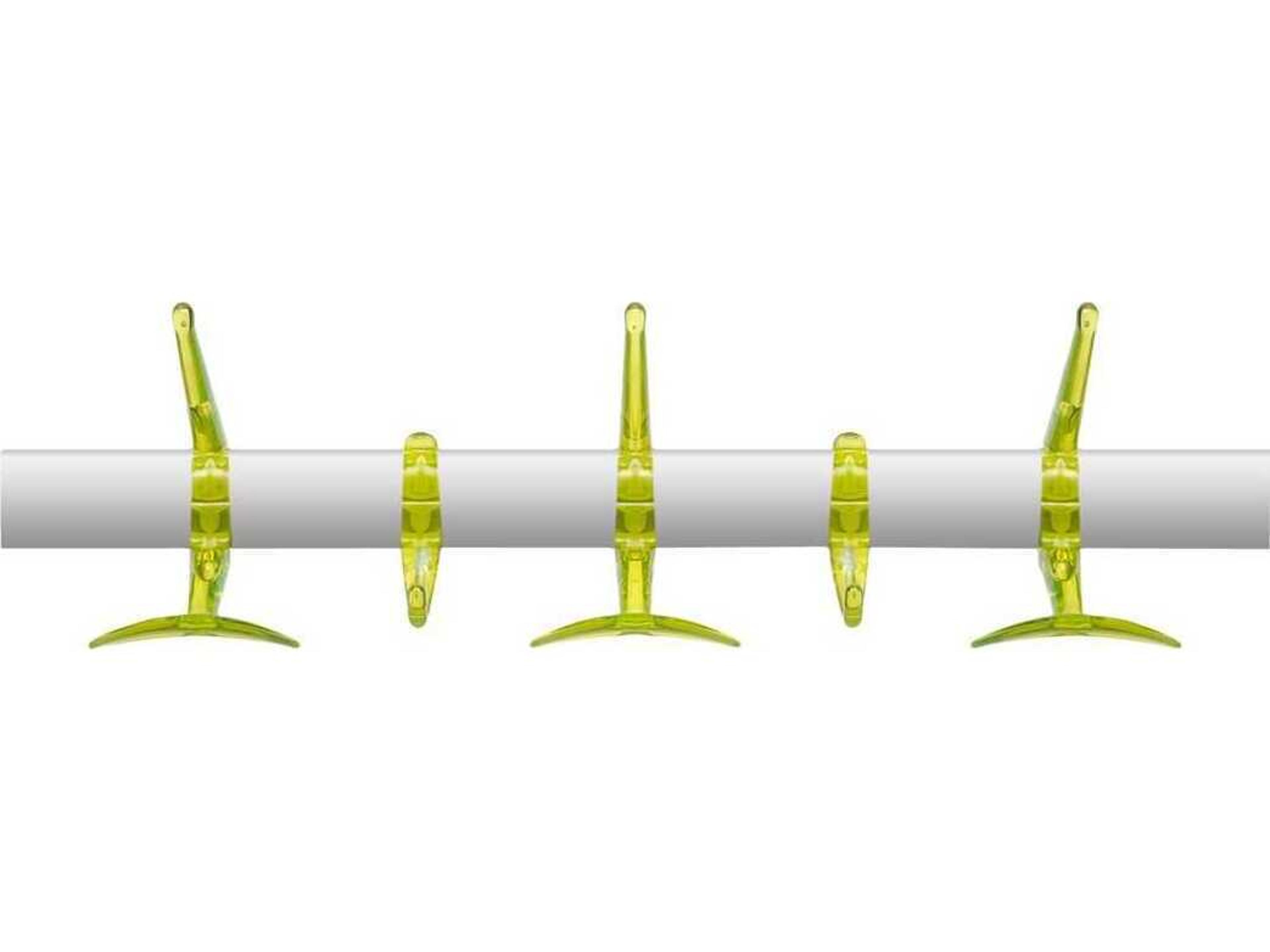 Hanger Citron Yellow Five Hook Wall Hanger