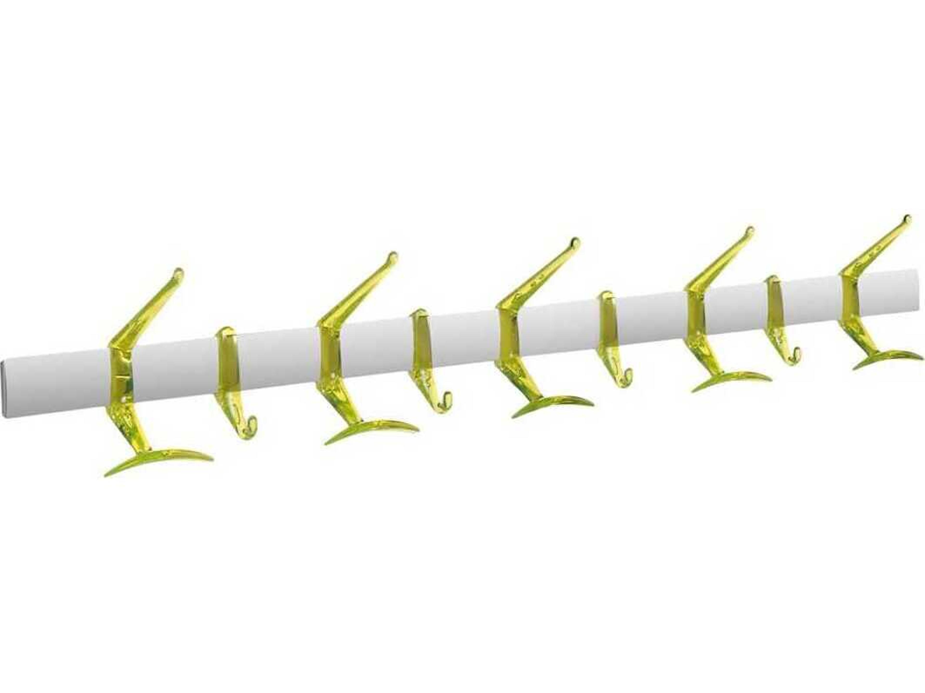Kartell Hanger Citron Yellow Nine Hook Wall Hanger