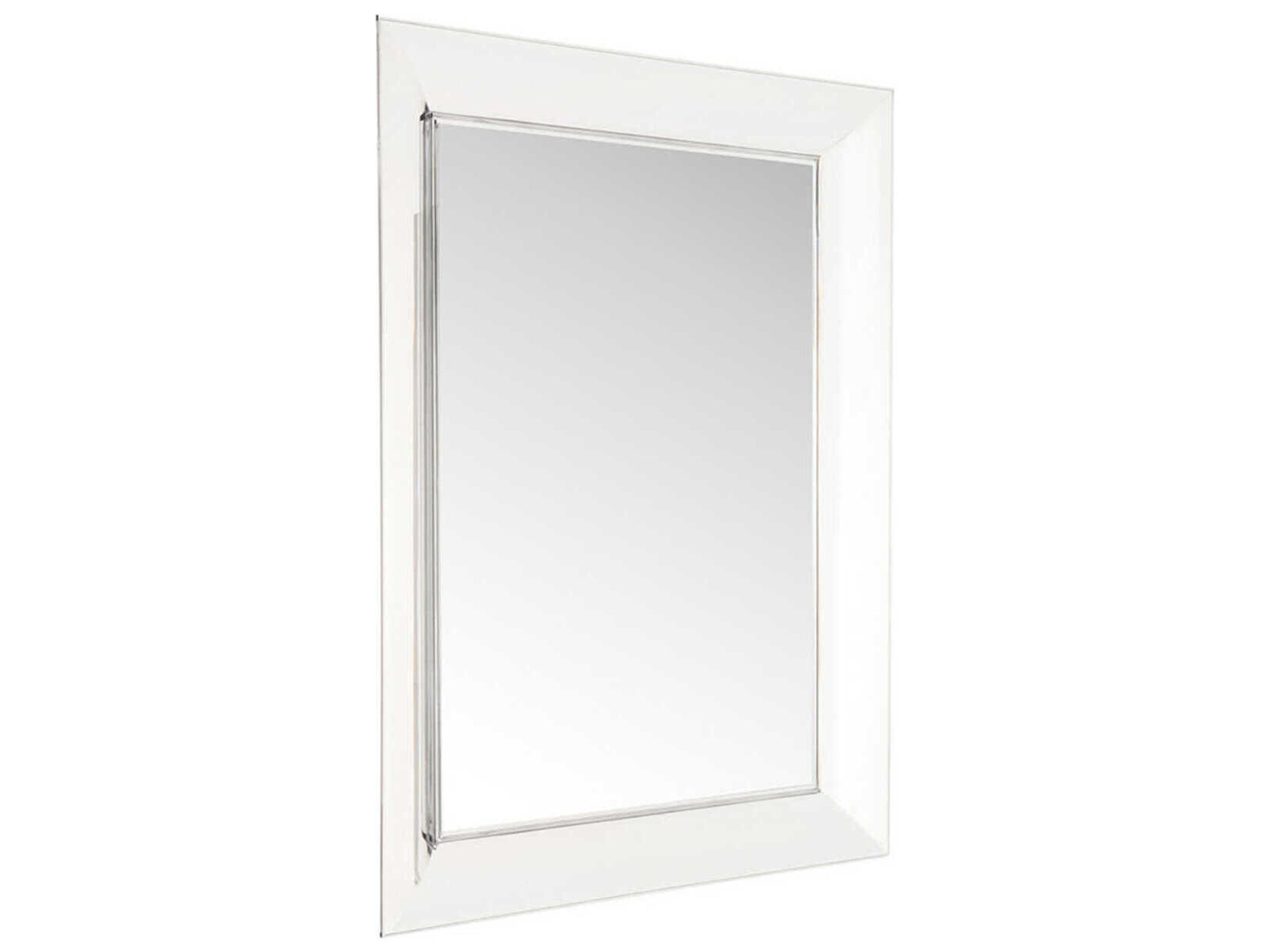 Kartell Francois Ghost Crystal Rectangular Wall Mirror