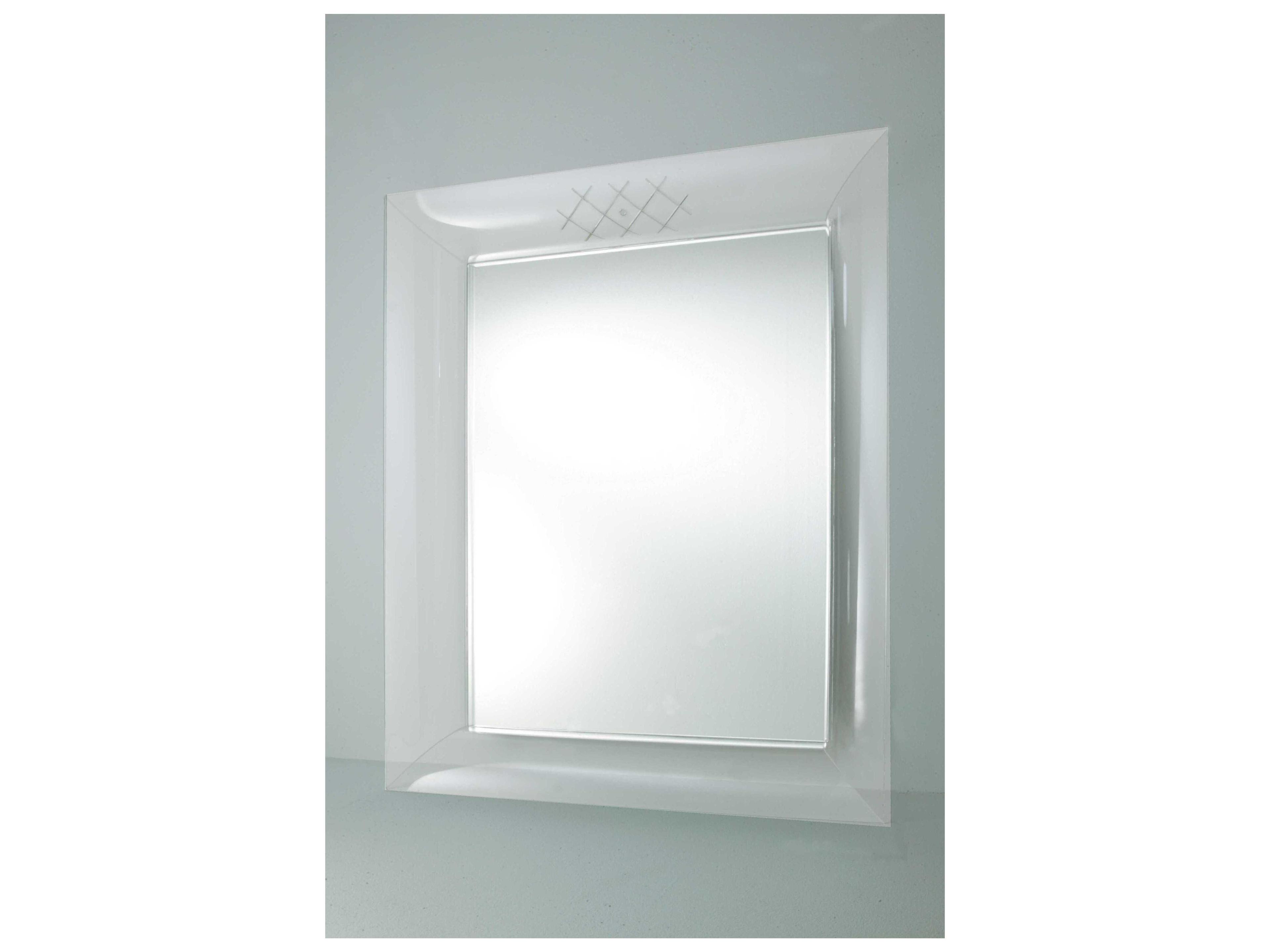 Kartell Francois Ghost Crystal Rectangular Wall Mirror