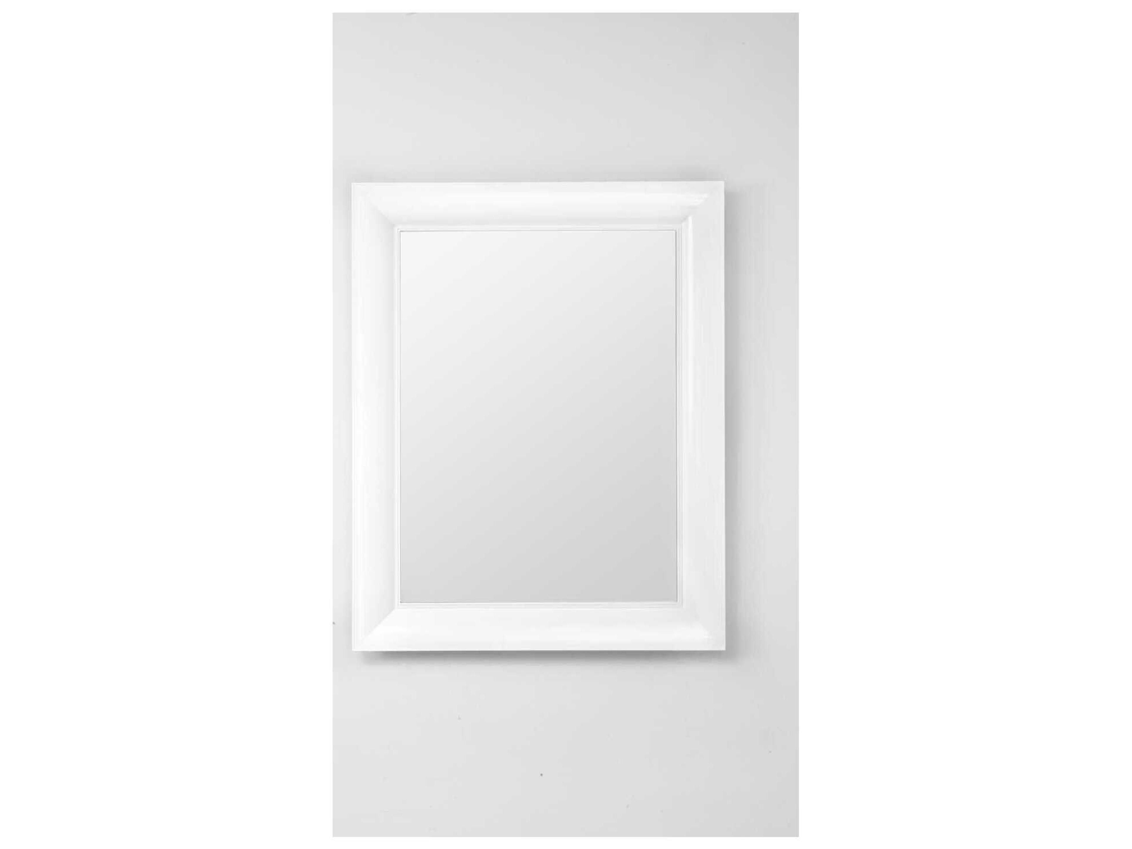 Kartell Francois Ghost White Rectangular Wall Mirror