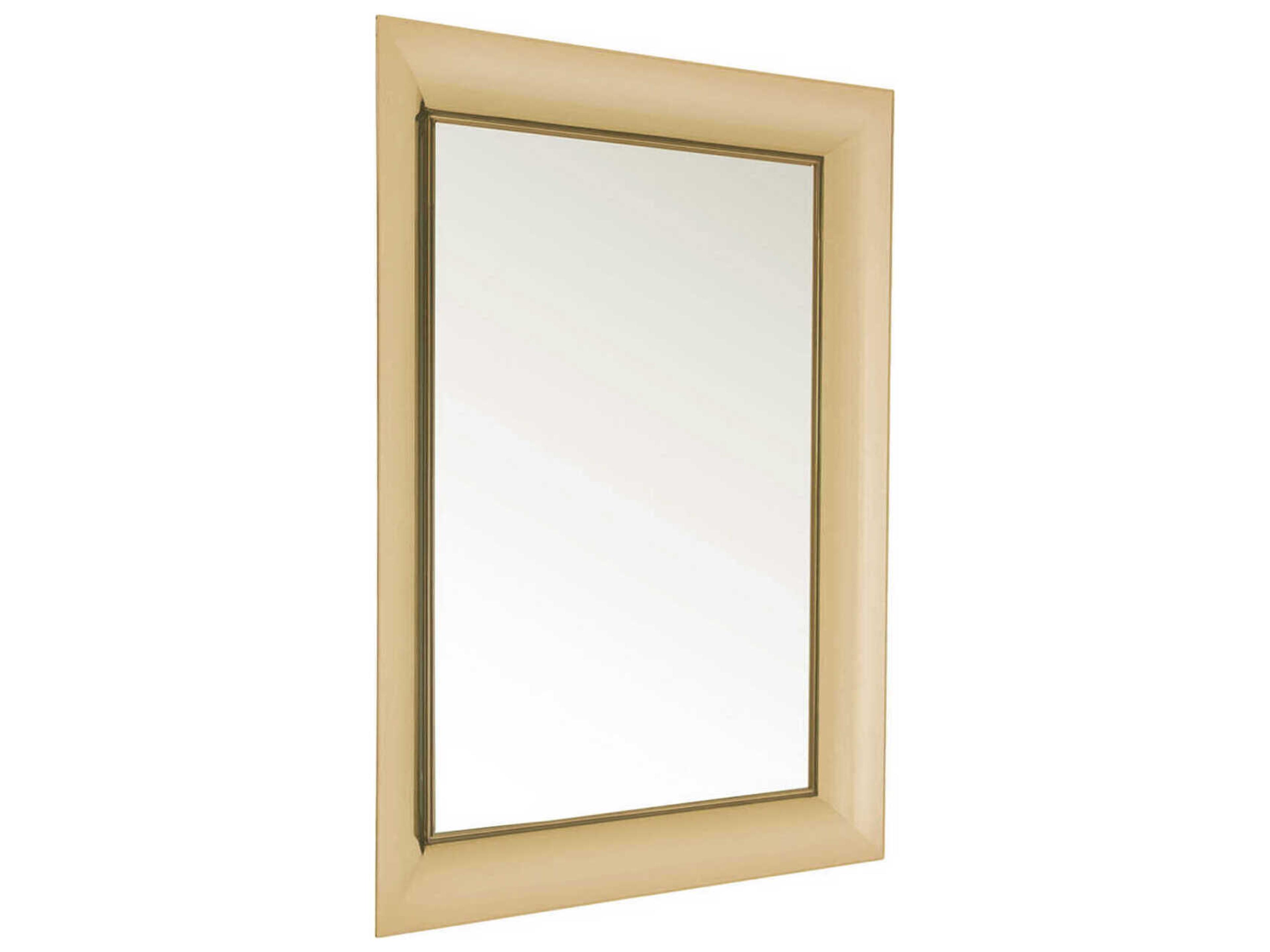 Kartell Francois Ghost Gold Rectangular Wall Mirror