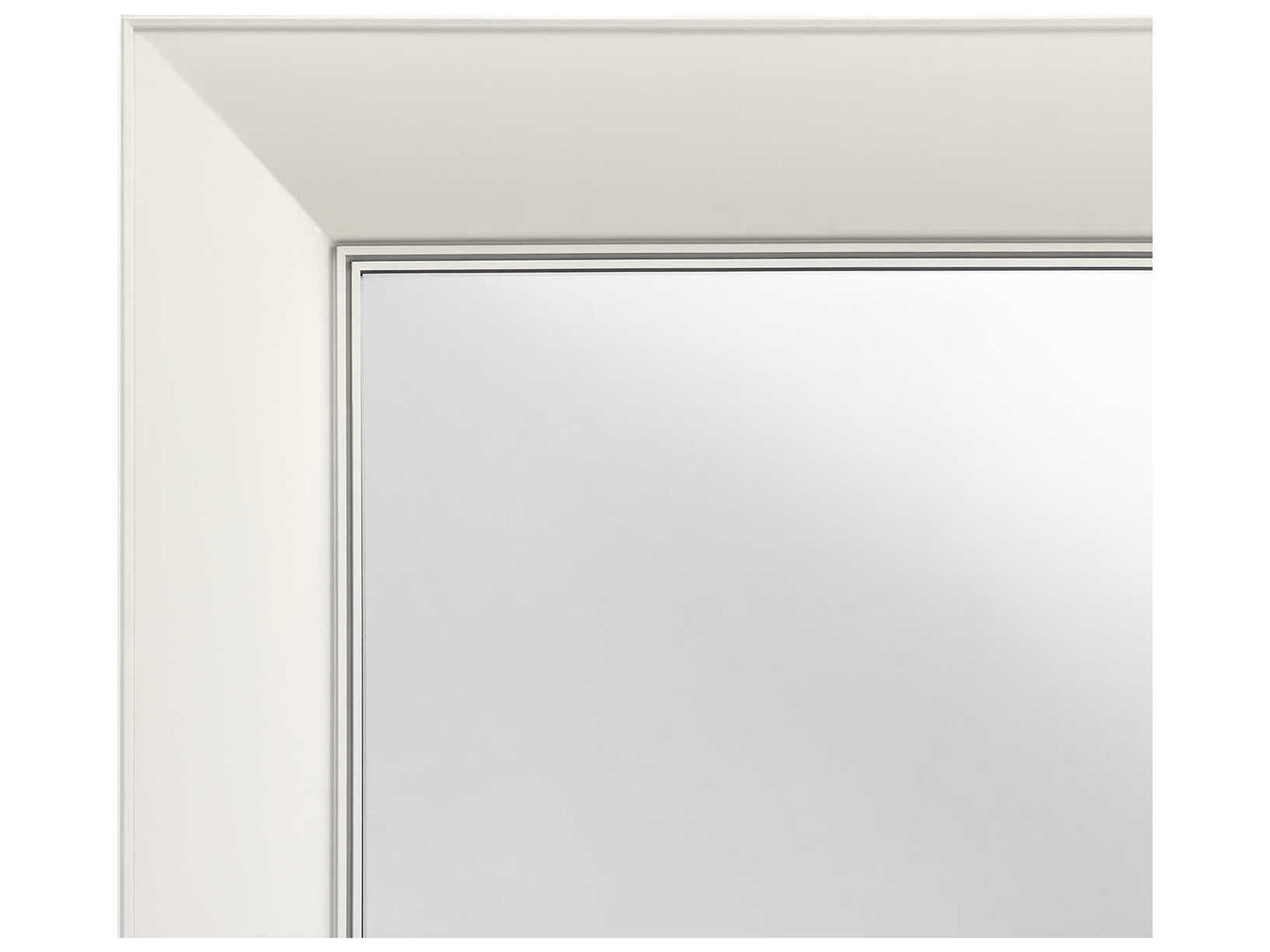 Kartell Francois Ghost Matte White Rectangular Wall Mirror