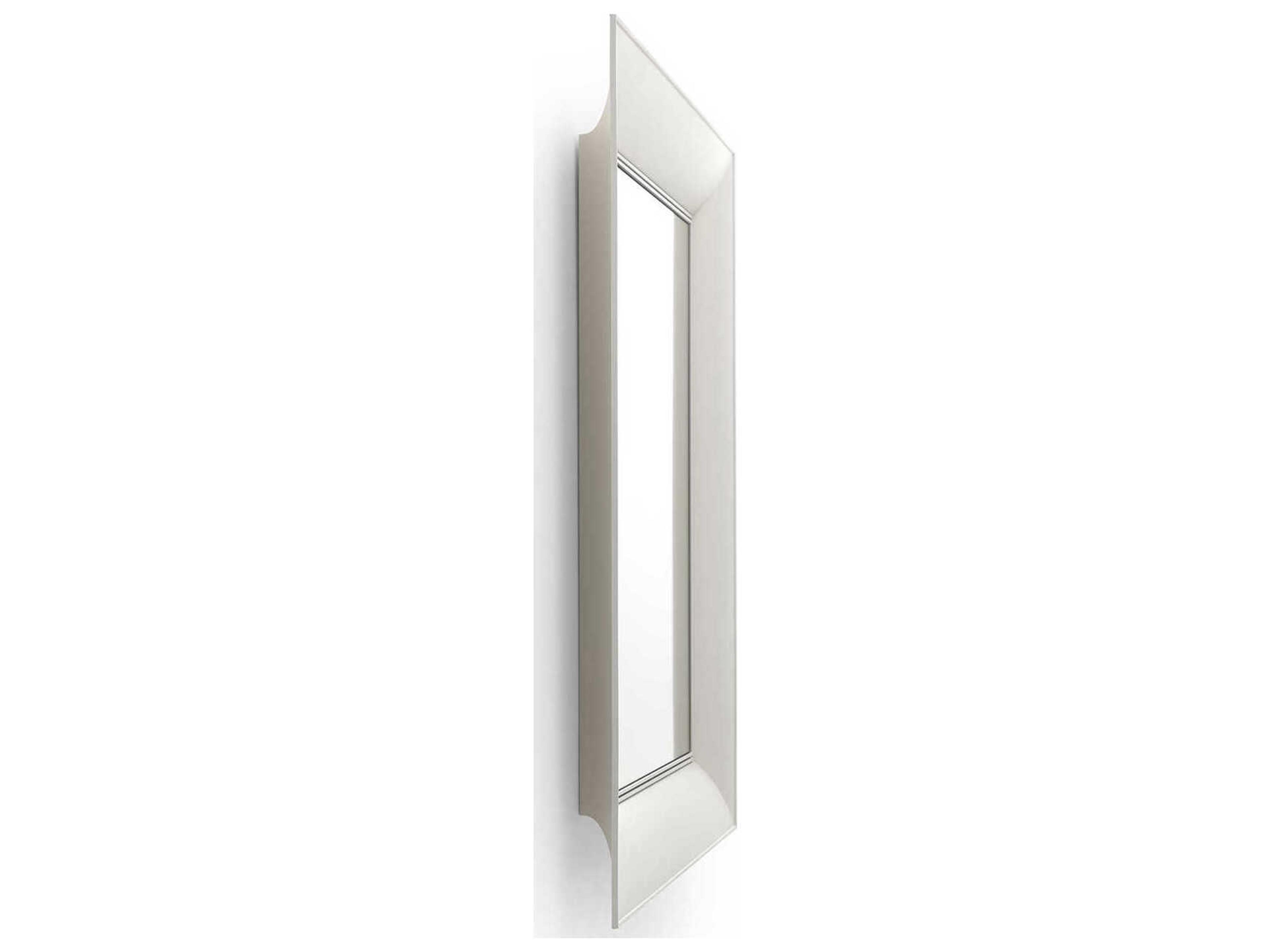 Kartell Francois Ghost Matte White Rectangular Wall Mirror
