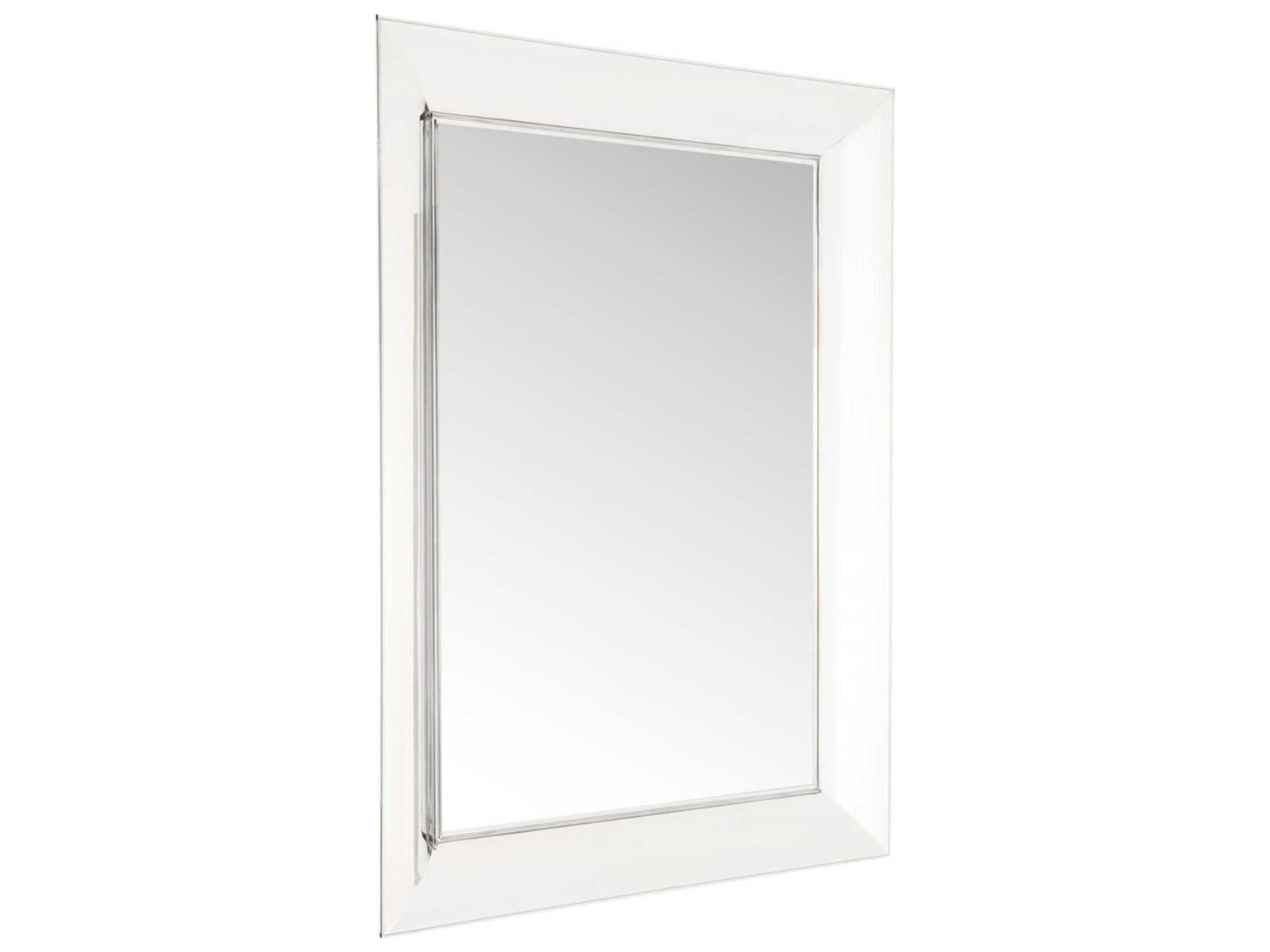 Kartell Francois Ghost Crystal Rectangular Wall Mirror