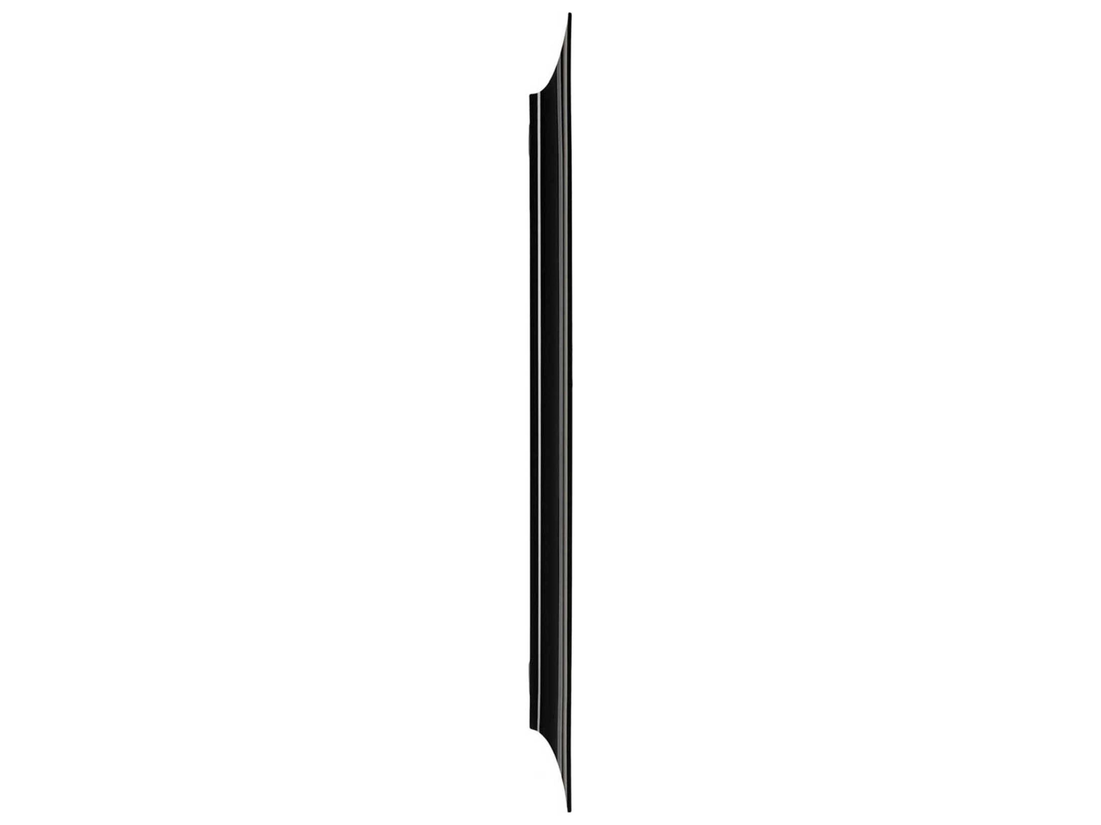 Kartell Francois Ghost Black Rectangular Wall Mirror