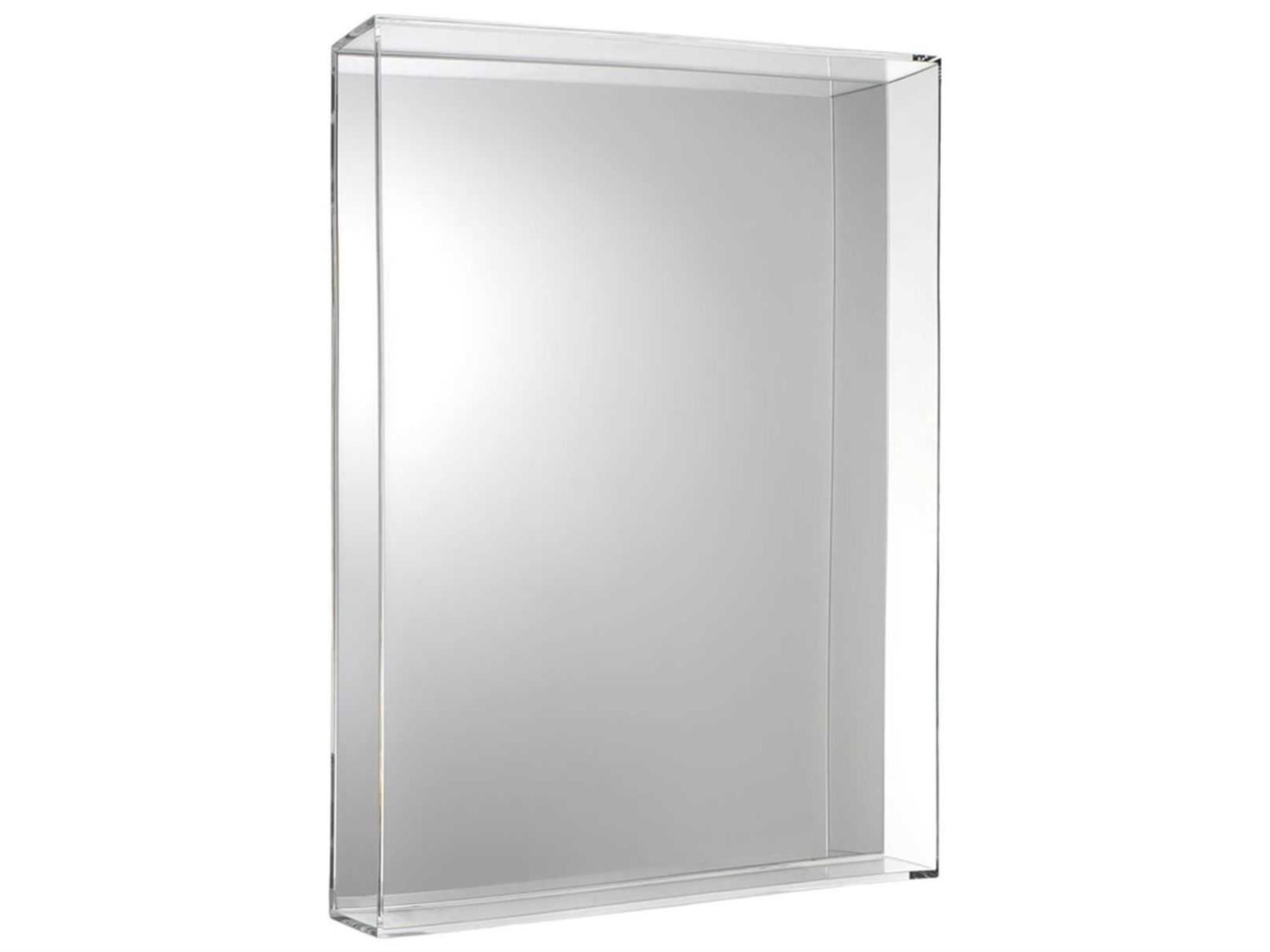 Kartell Only Me Transparent Crystal Rectangular Wall Mirror