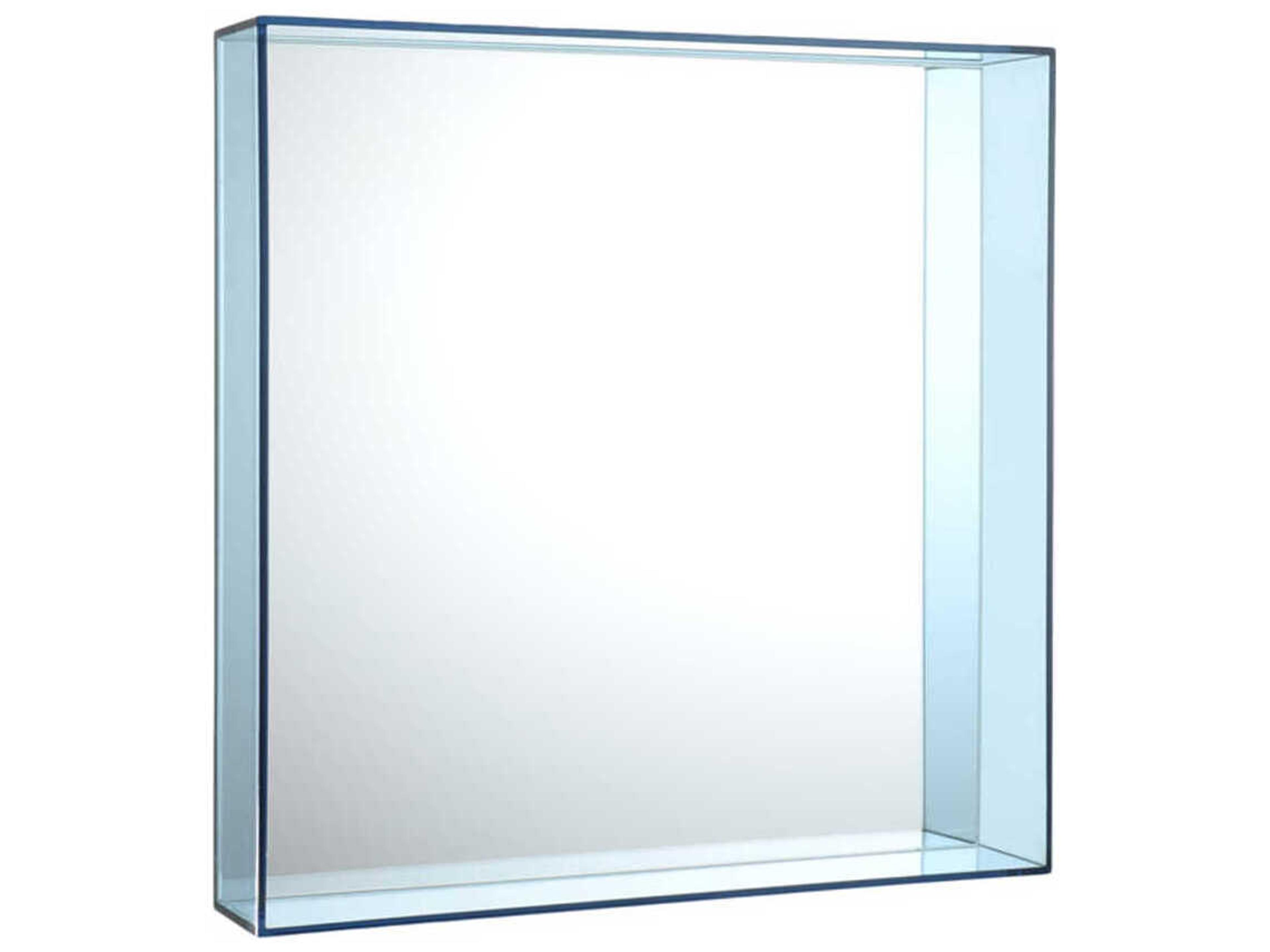 Kartell Only Me Light Blue Square Wall Mirror