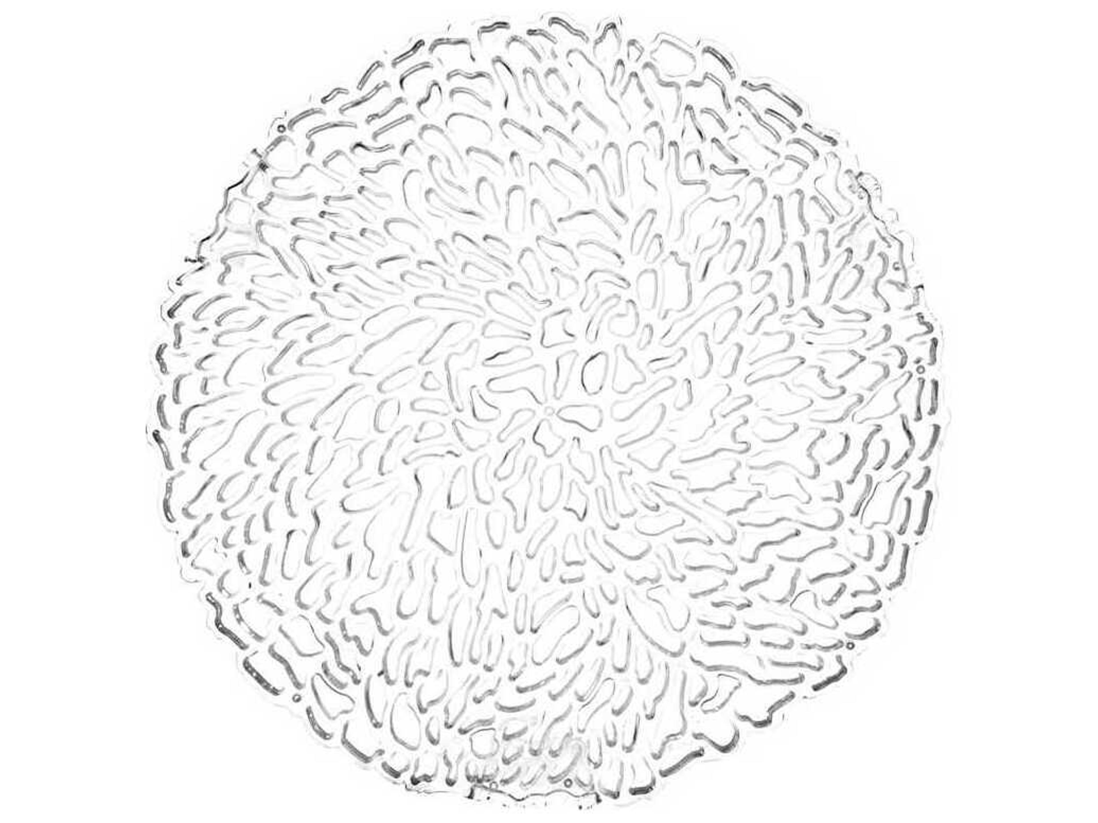 Kartell T-table Round Plastic Crystal End Table